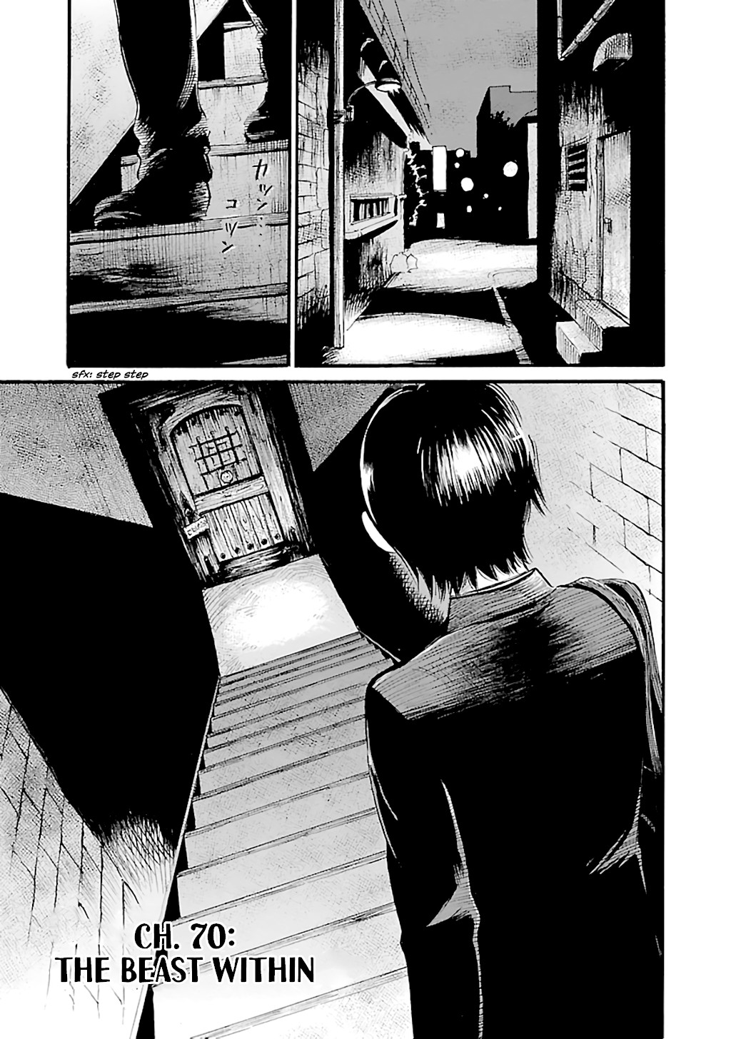 Shibito no Koe o Kiku ga Yoi Chapter 70 page 1 - Chapter 70: The Beast Within
