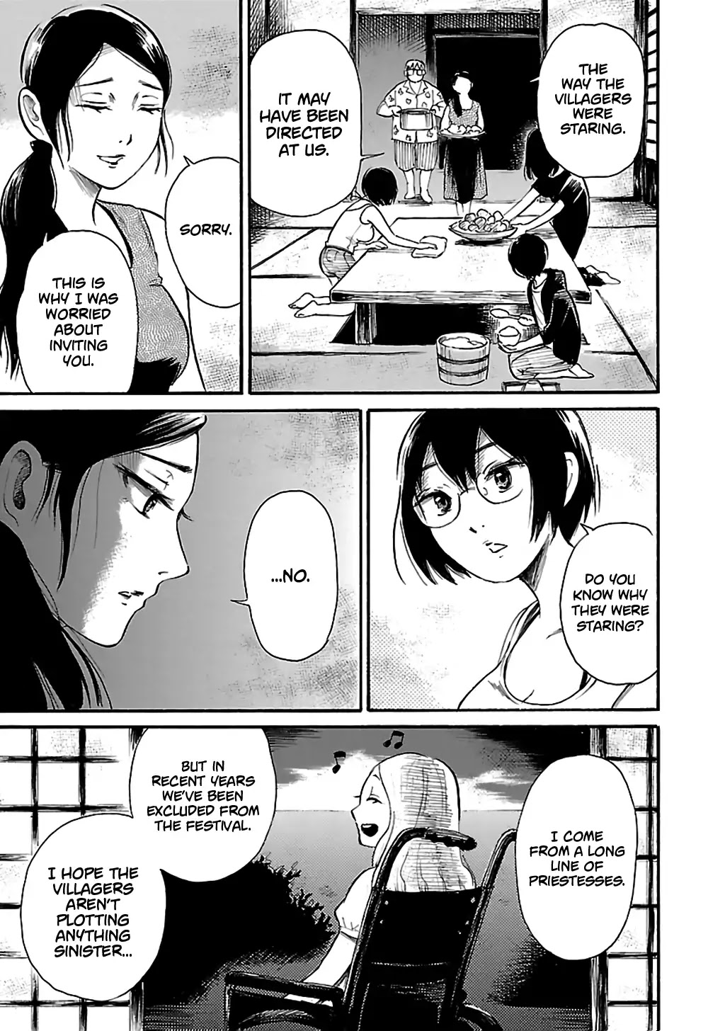 Shibito no Koe o Kiku ga Yoi Chapter 74 page 13 - Chapter 74: The Occult Club's Last Summer Part 1