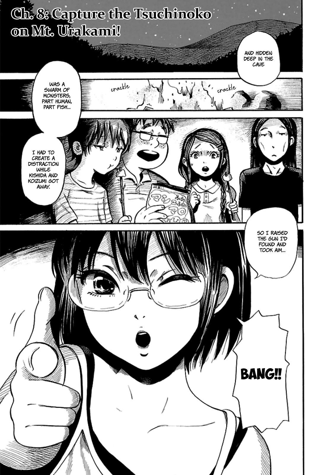 Shibito no Koe o Kiku ga Yoi Chapter 8 page 1 - Chapter 8: Capture the Tsuchinoko on Mt. Urakami!