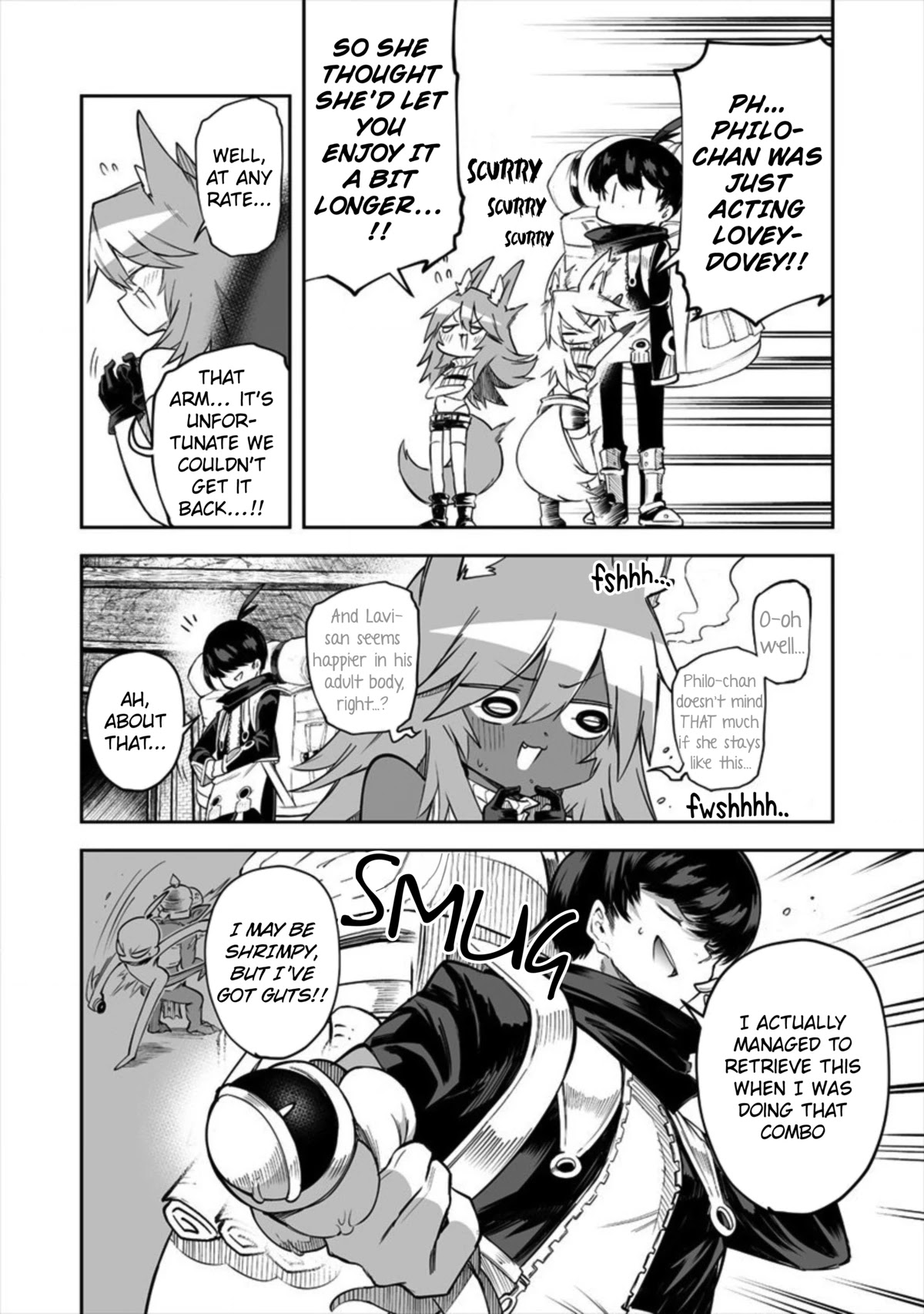 Shiboritoranaide, Onna Shounin-san Chapter 16.2 page 9 - Chapter 16.2: Blood-Sucking Arm Part 2