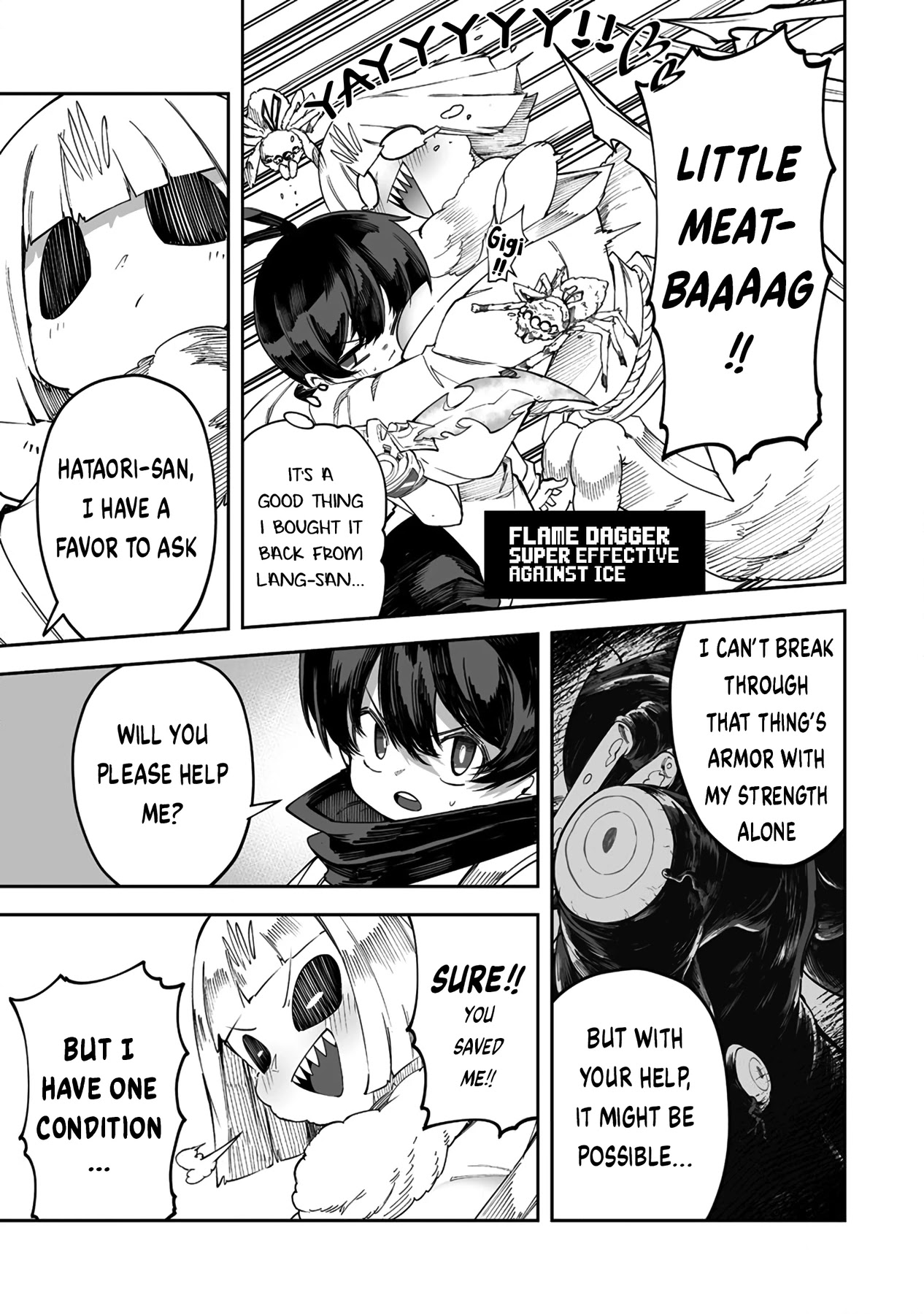 Shiboritoranaide, Onna Shounin-san Chapter 31.1 page 7 - Chapter 31.1: Flame Dagger Part 1