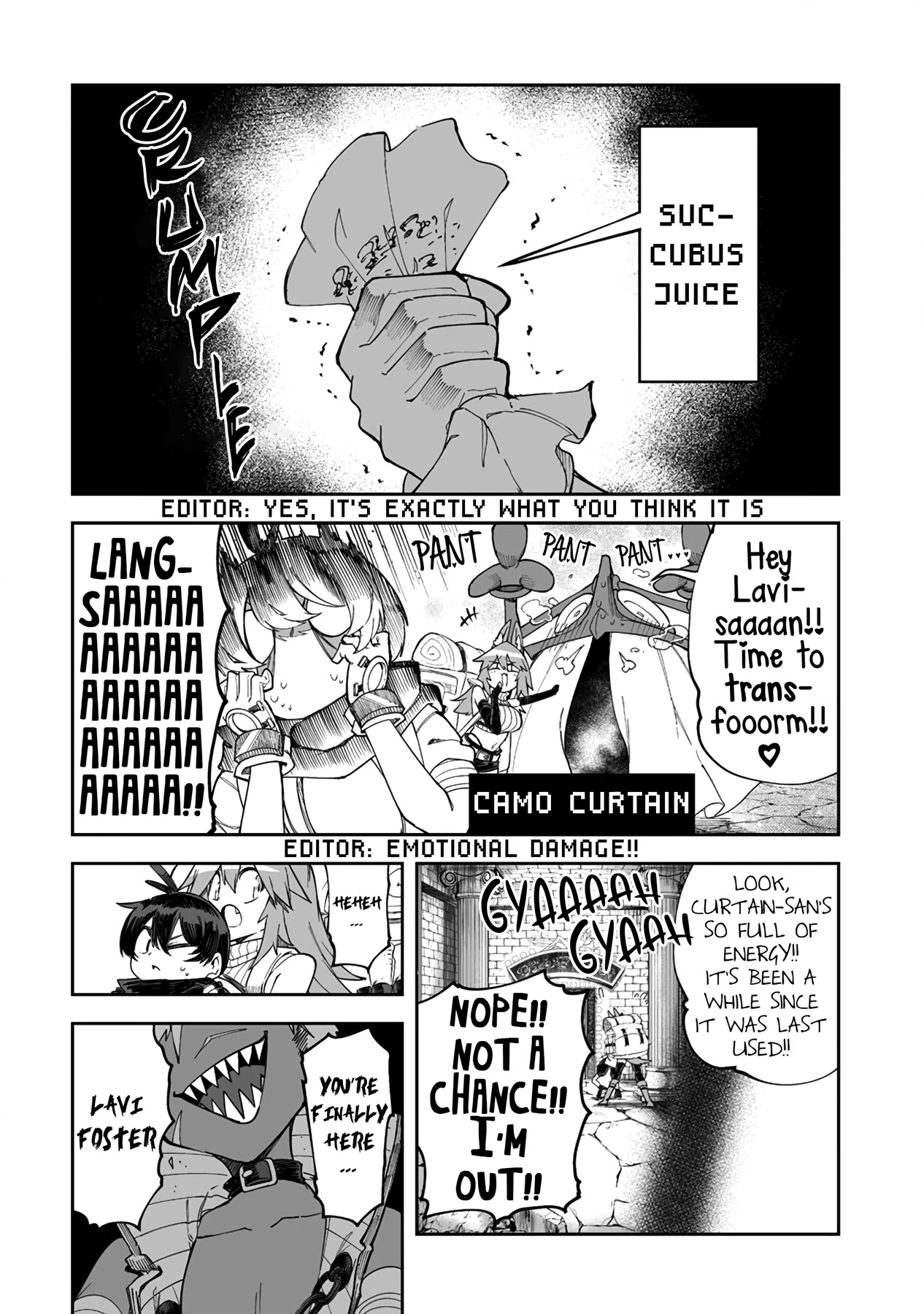 Shiboritoranaide, Onna Shounin-san Chapter 34.1 page 4 - Chapter 34.1: Camo Curtain 2 Part 1