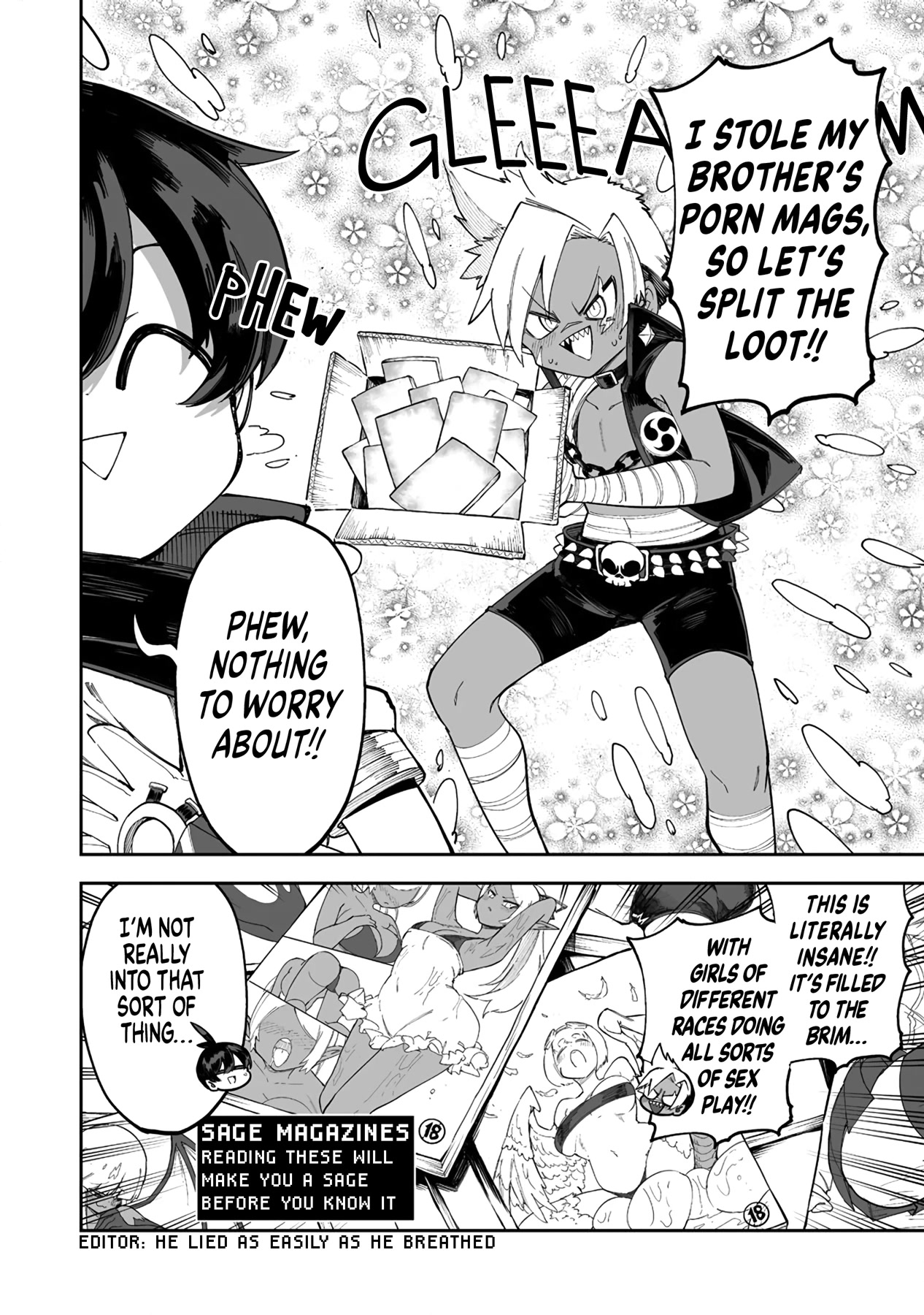 Shiboritoranaide, Onna Shounin-san Chapter 36.5 page 2 - Chapter 36.5: Sage Magazine