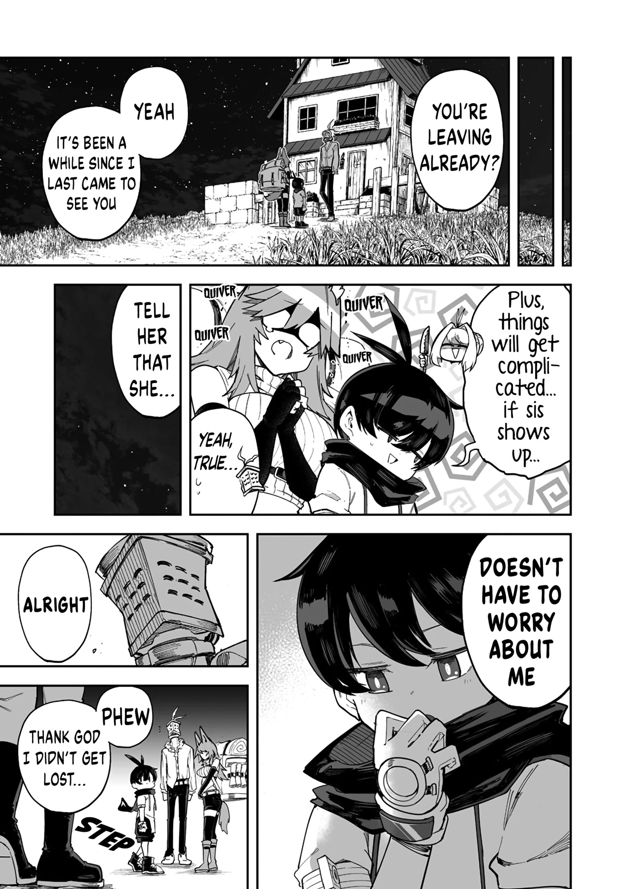 Shiboritoranaide, Onna Shounin-san Chapter 38.2 page 9 - Chapter 38.2: Muffler of Bravery Part 2