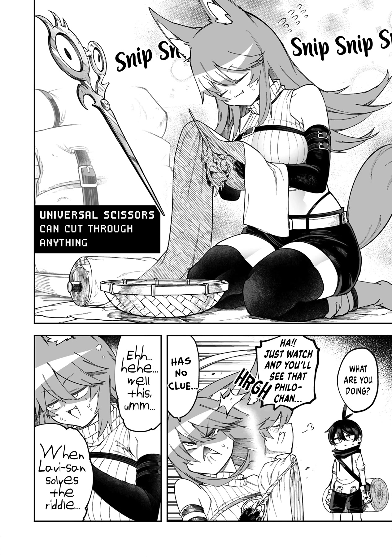 Shiboritoranaide, Onna Shounin-san Chapter 39.1 page 6 - Chapter 39.1: Universal Scissors