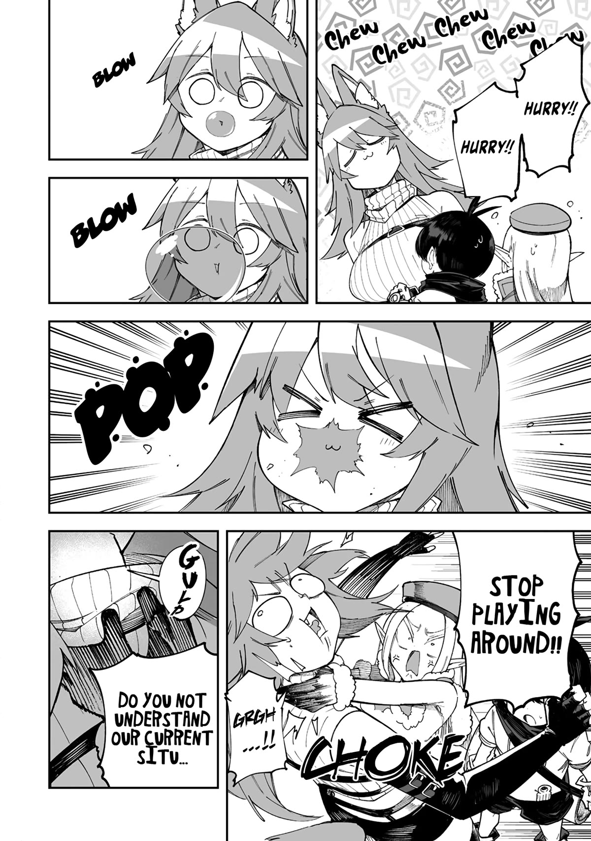 Shiboritoranaide, Onna Shounin-san Chapter 41.2 page 1 - Chapter 41.2: Bubbly Gum Part 2