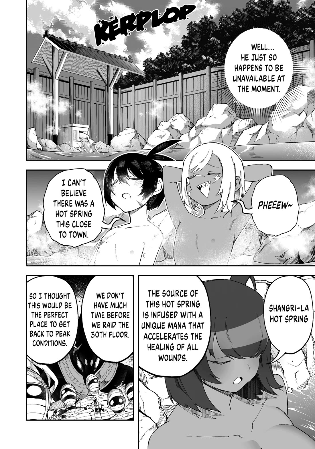 Shiboritoranaide, Onna Shounin-san Chapter 55.1 page 6 - Chapter 55.1: Shangri-la Hot Spring Part 1