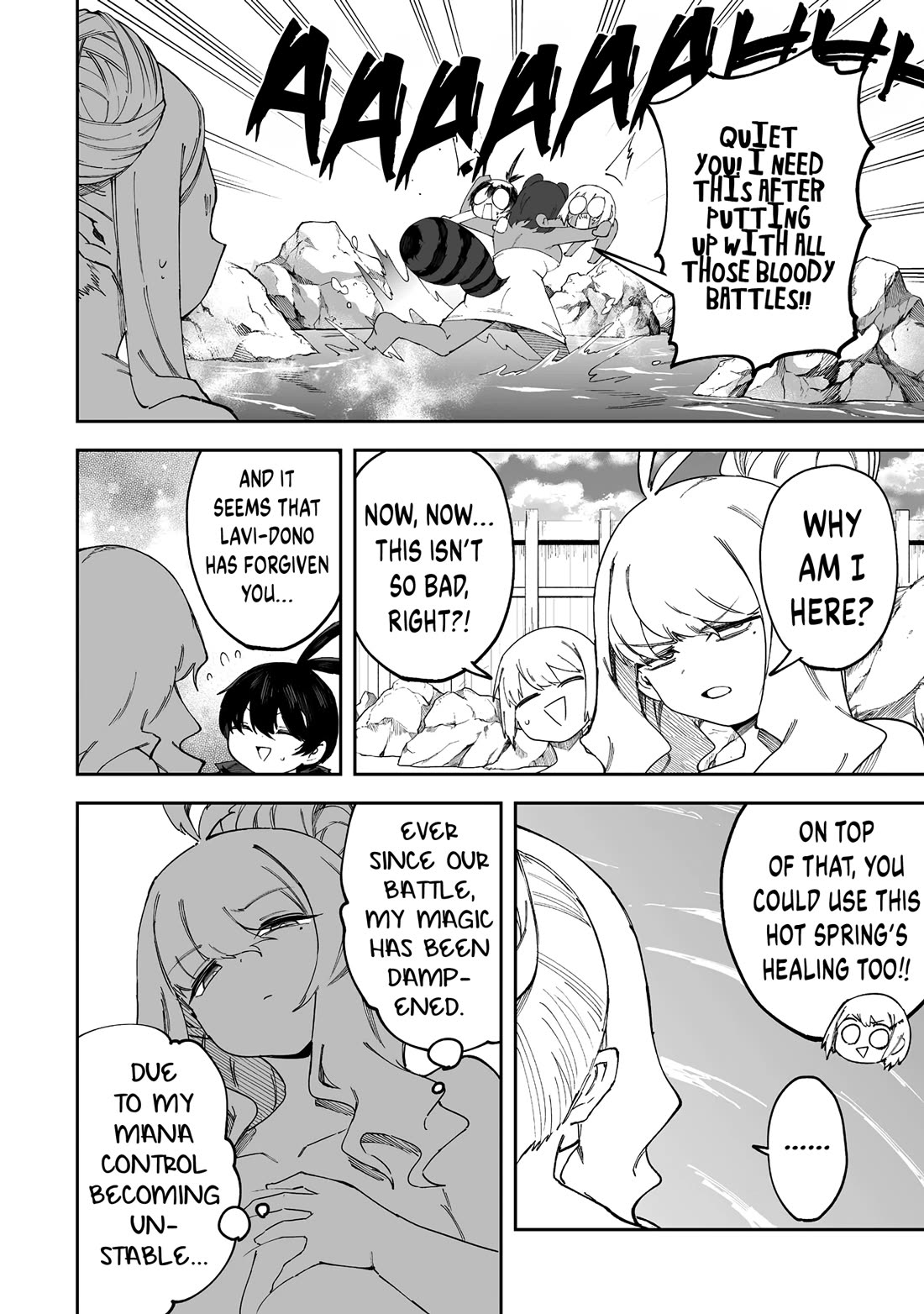 Shiboritoranaide, Onna Shounin-san Chapter 55.1 page 8 - Chapter 55.1: Shangri-la Hot Spring Part 1