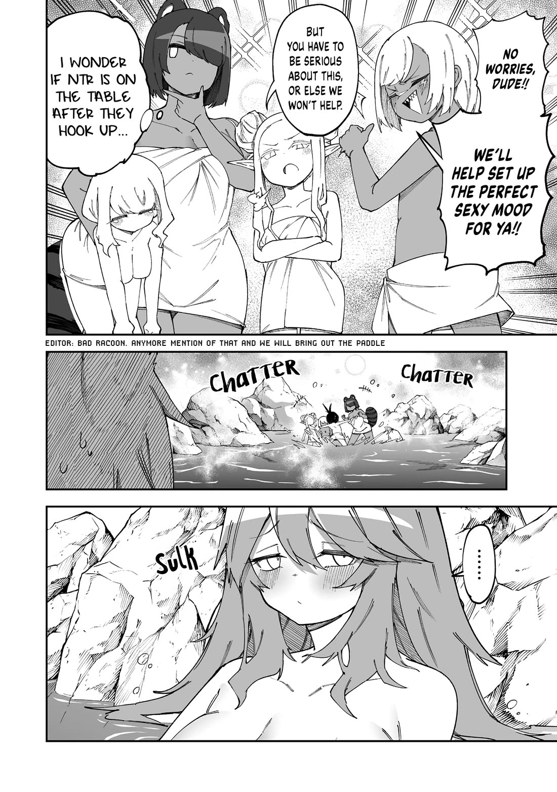 Shiboritoranaide, Onna Shounin-san Chapter 55.2 page 10 - Chapter 55.2: Shangri-la Hot Spring Part 2