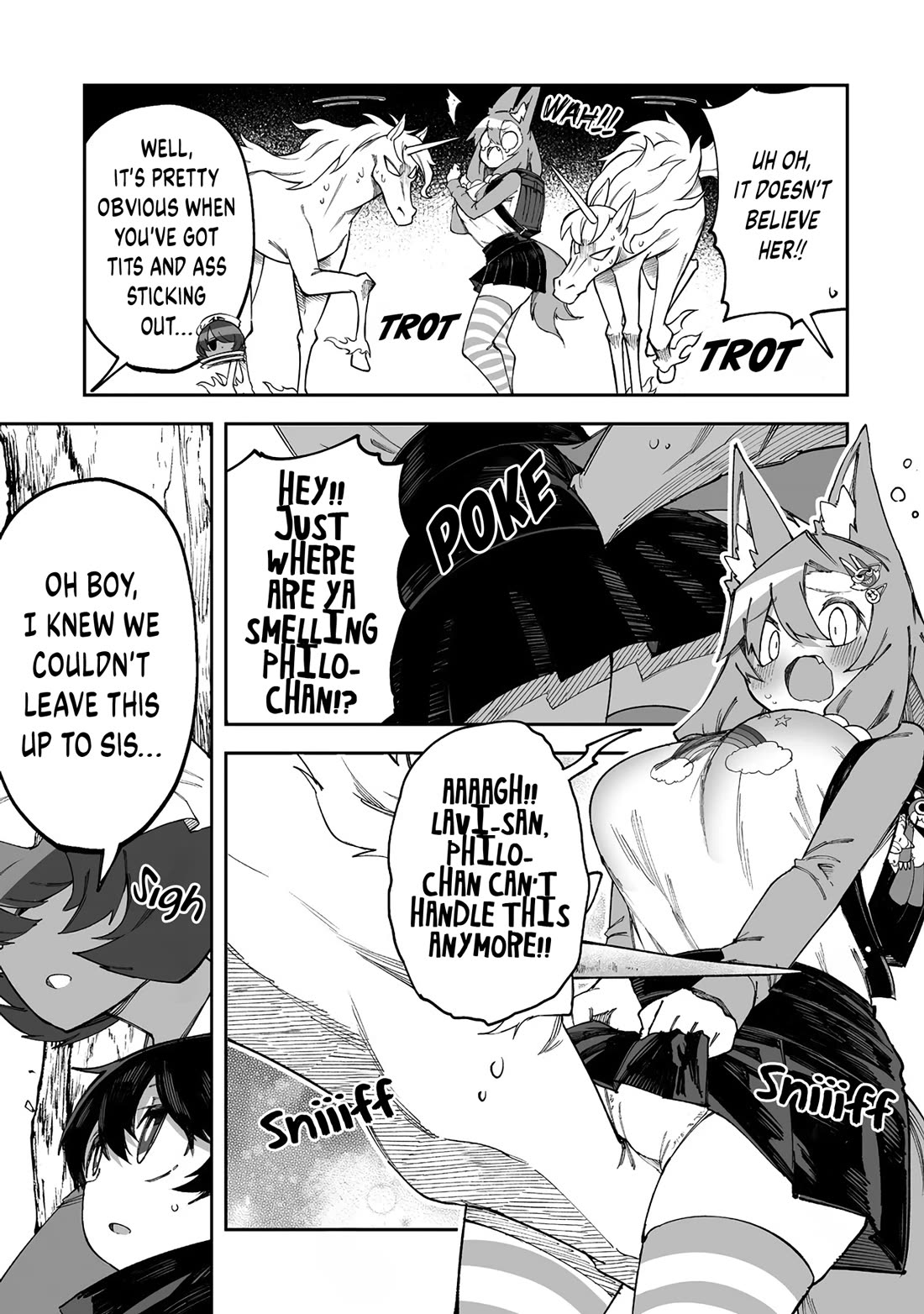 Shiboritoranaide, Onna Shounin-san Chapter 58.5 page 5 - Chapter 58.5: Camo Curtain Part 3