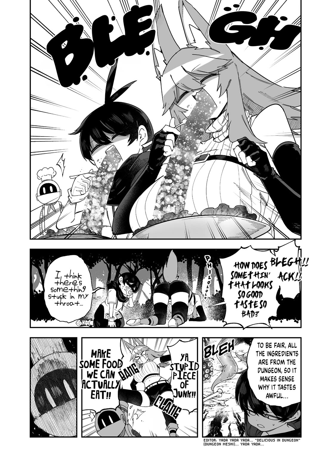 Shiboritoranaide, Onna Shounin-san Chapter 61.5 page 3 - Chapter 61.5: Golem Cook