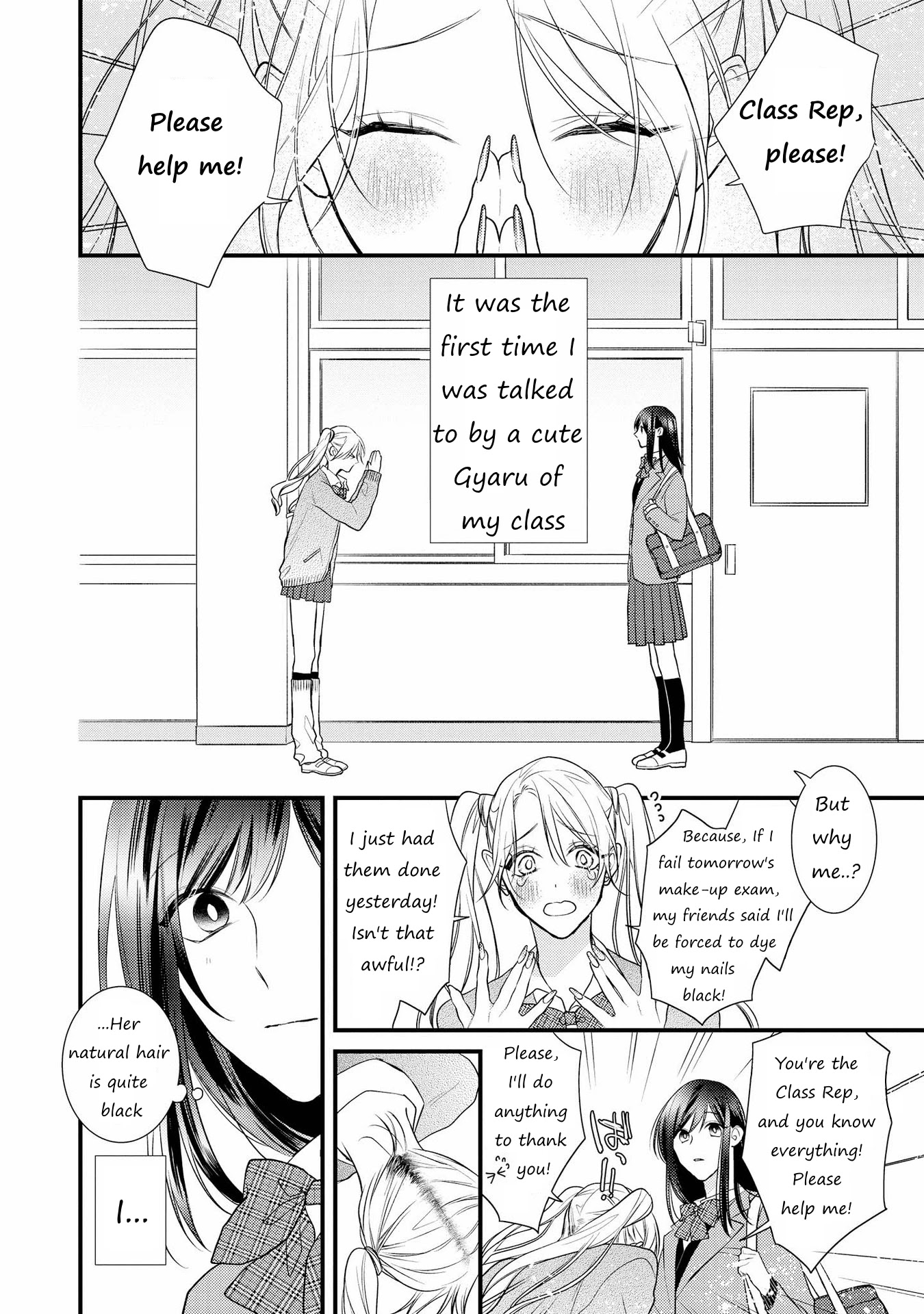 SHIBUYA: Gal Yuri Anthology Chapter 2 page 2 - Chapter 2: I'll teach you by Pesotaro