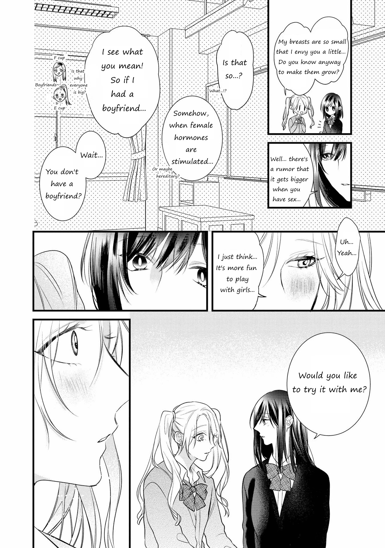 SHIBUYA: Gal Yuri Anthology Chapter 2 page 4 - Chapter 2: I'll teach you by Pesotaro