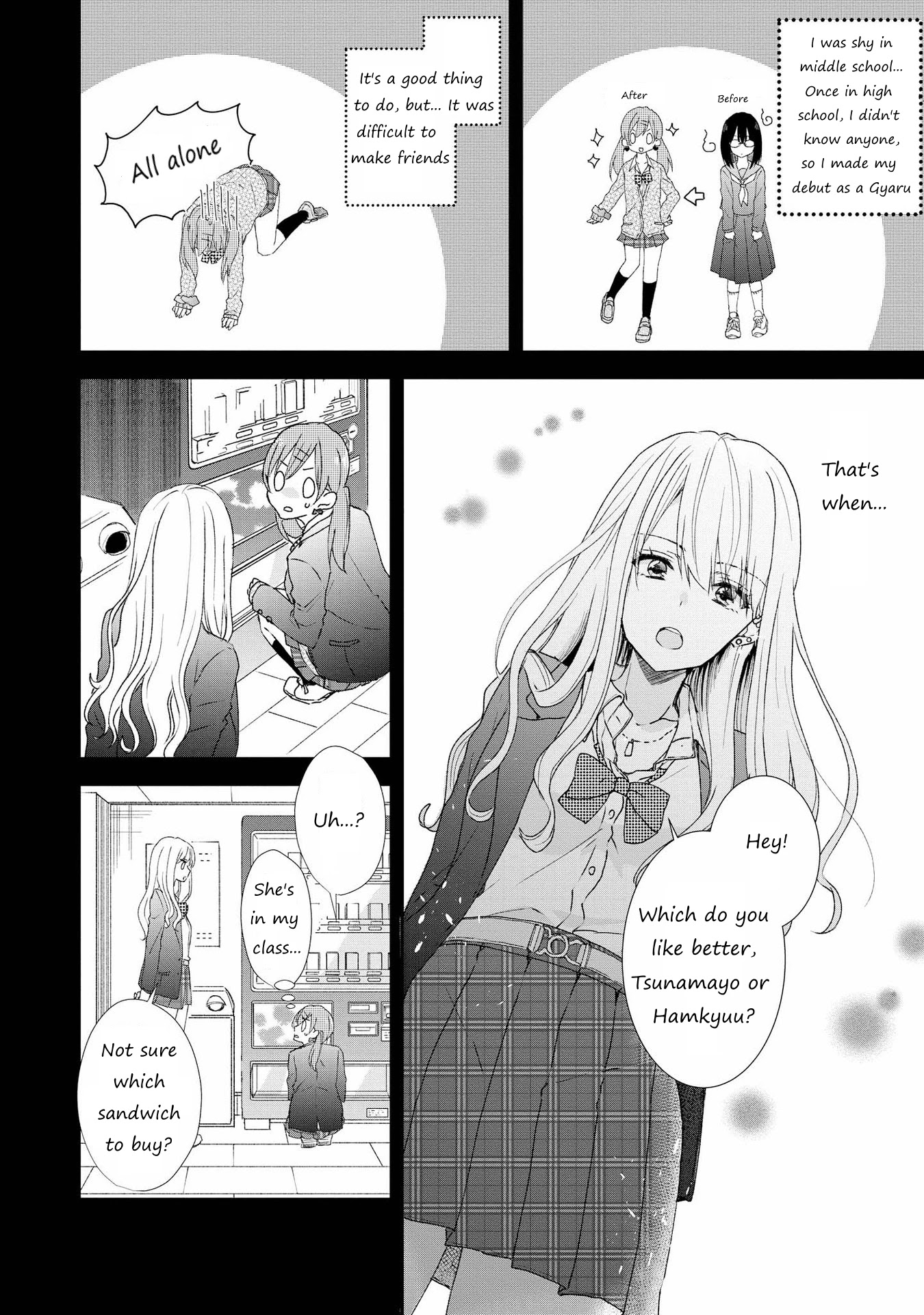 SHIBUYA: Gal Yuri Anthology Chapter 4 page 4 - Chapter 4: Yesterday's friend is today's xx by Ameno