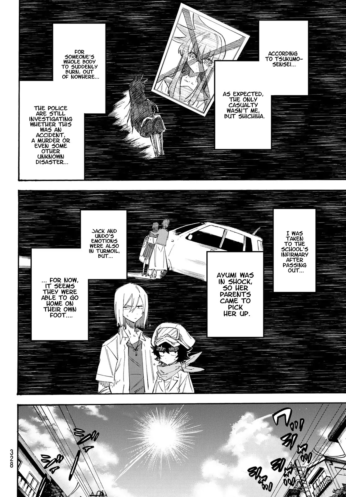 Shichi ha Gojuroku Chapter 6 page 11 - Chapter 6: Hot. Hot. Hot. It hurts. Hot? Cold. Hot.