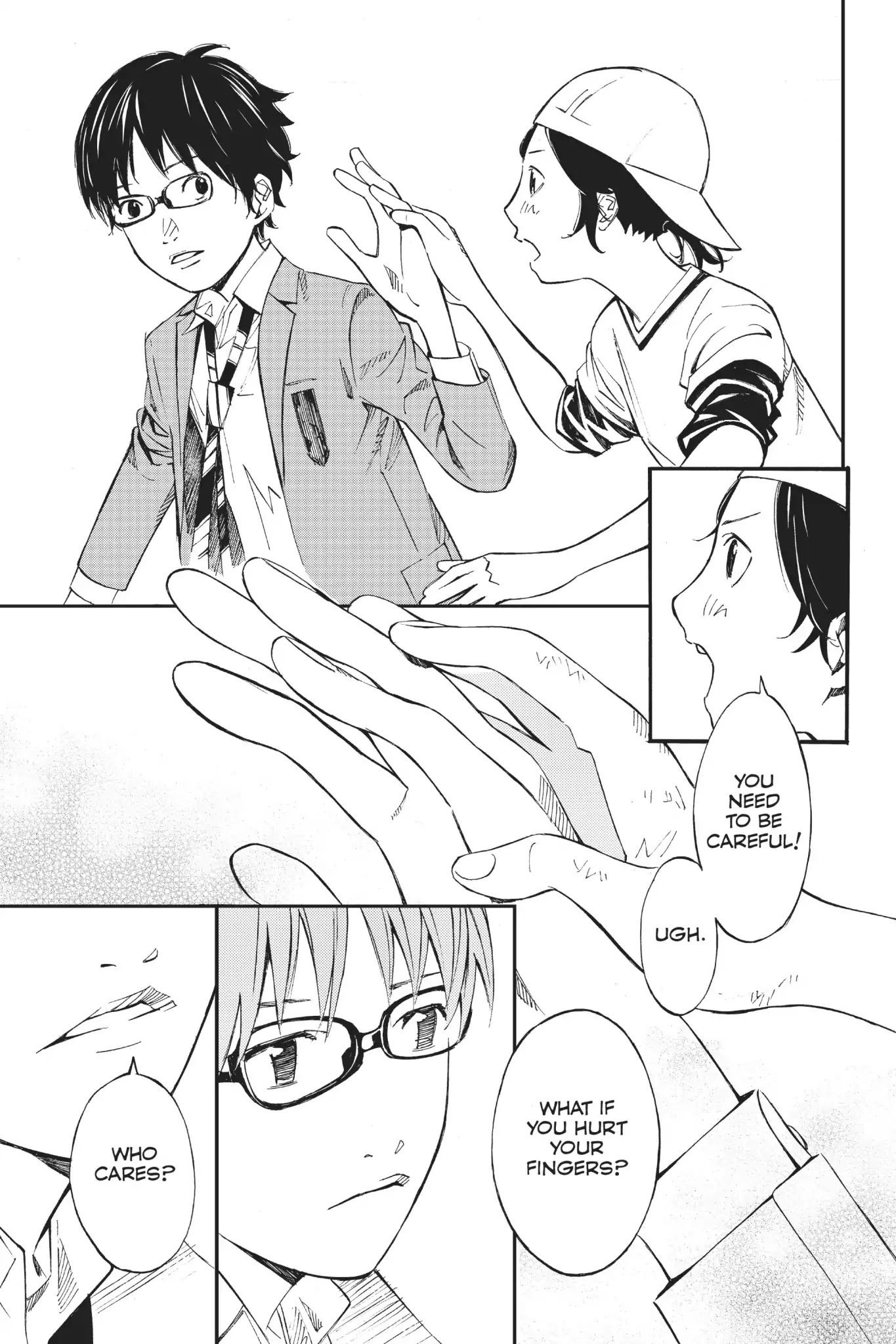 Shigatsu wa Kimi no Uso Chapter 1 page 14 - Chapter 1: Monotone