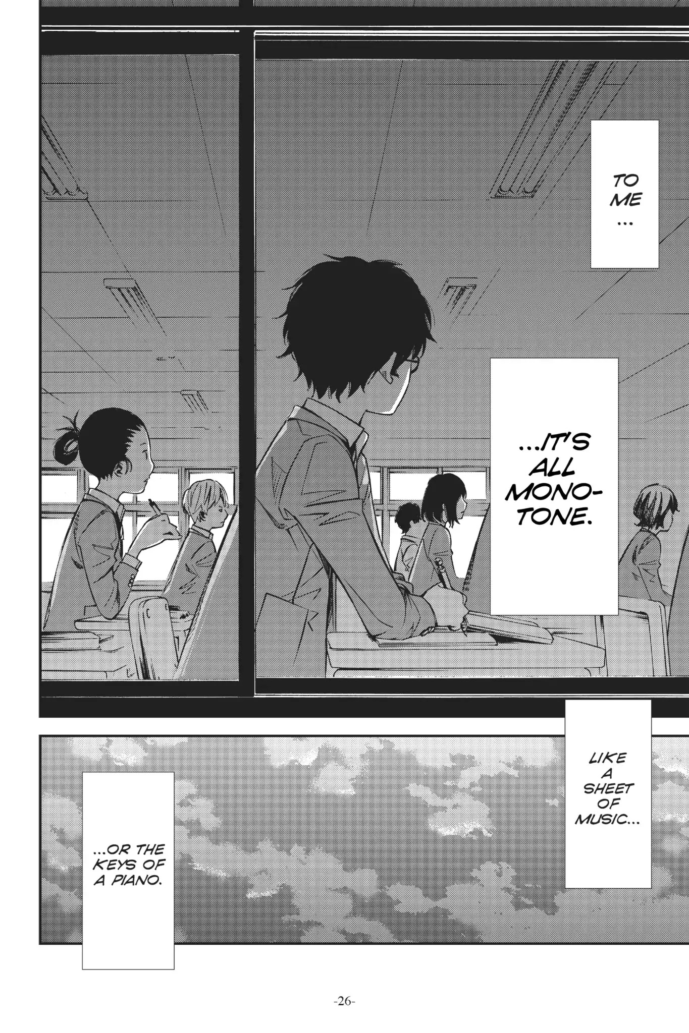 Shigatsu wa Kimi no Uso Chapter 1 page 25 - Chapter 1: Monotone