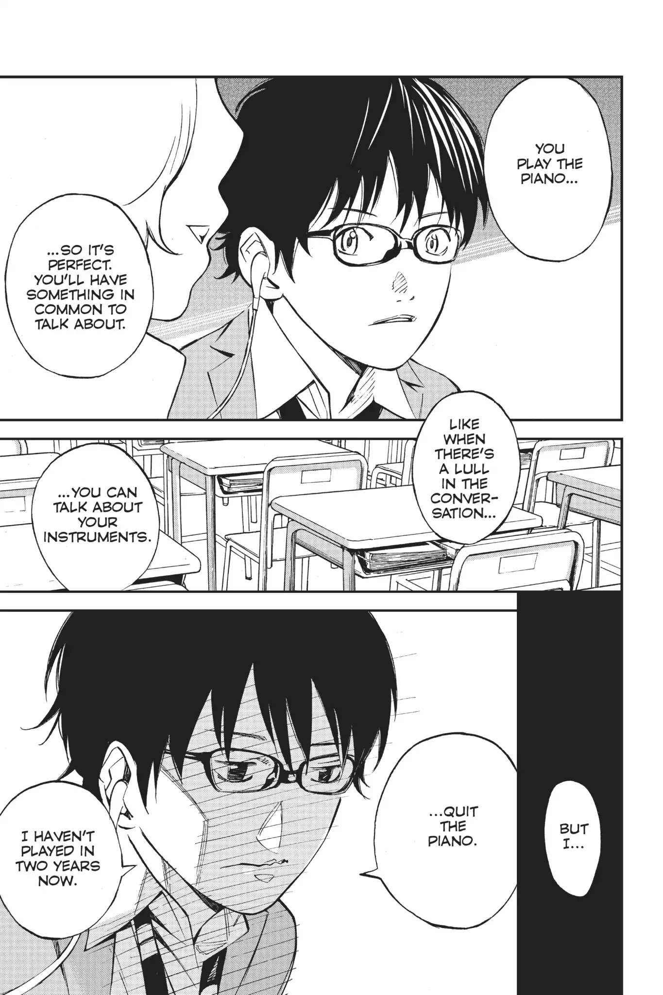 Shigatsu wa Kimi no Uso Chapter 1 page 32 - Chapter 1: Monotone