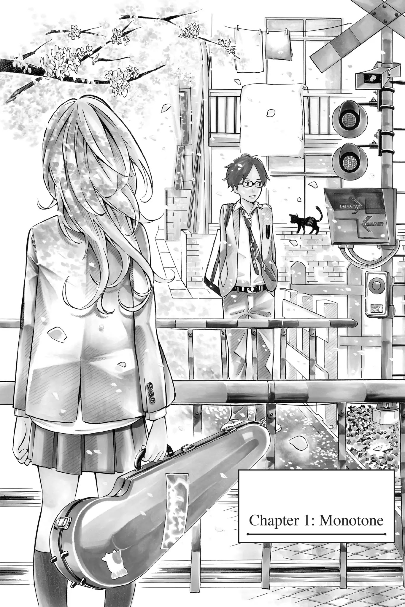 Shigatsu wa Kimi no Uso Chapter 1 page 4 - Chapter 1: Monotone