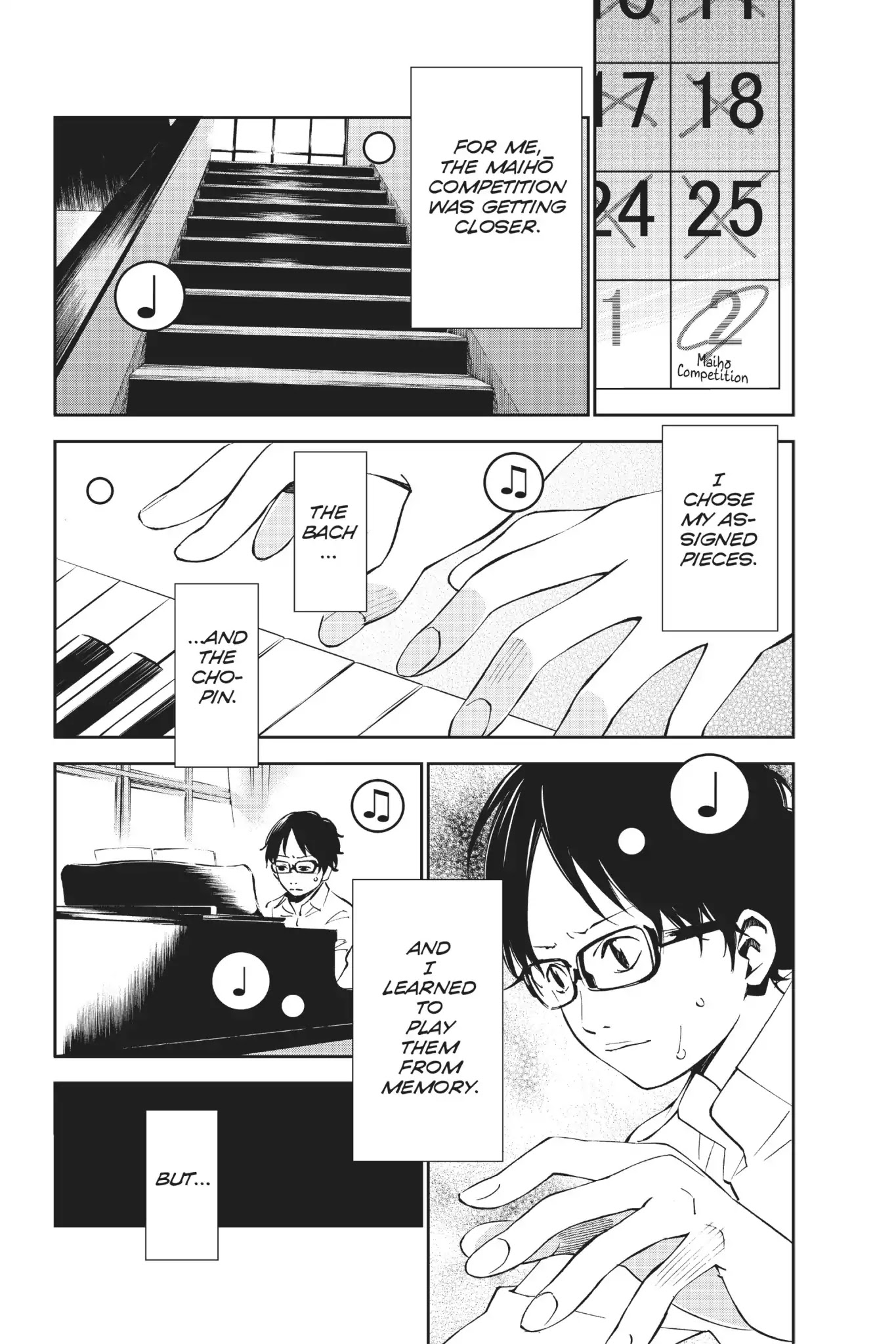 Shigatsu wa Kimi no Uso Chapter 11 page 15 - Chapter 11: The Shadow Whispers