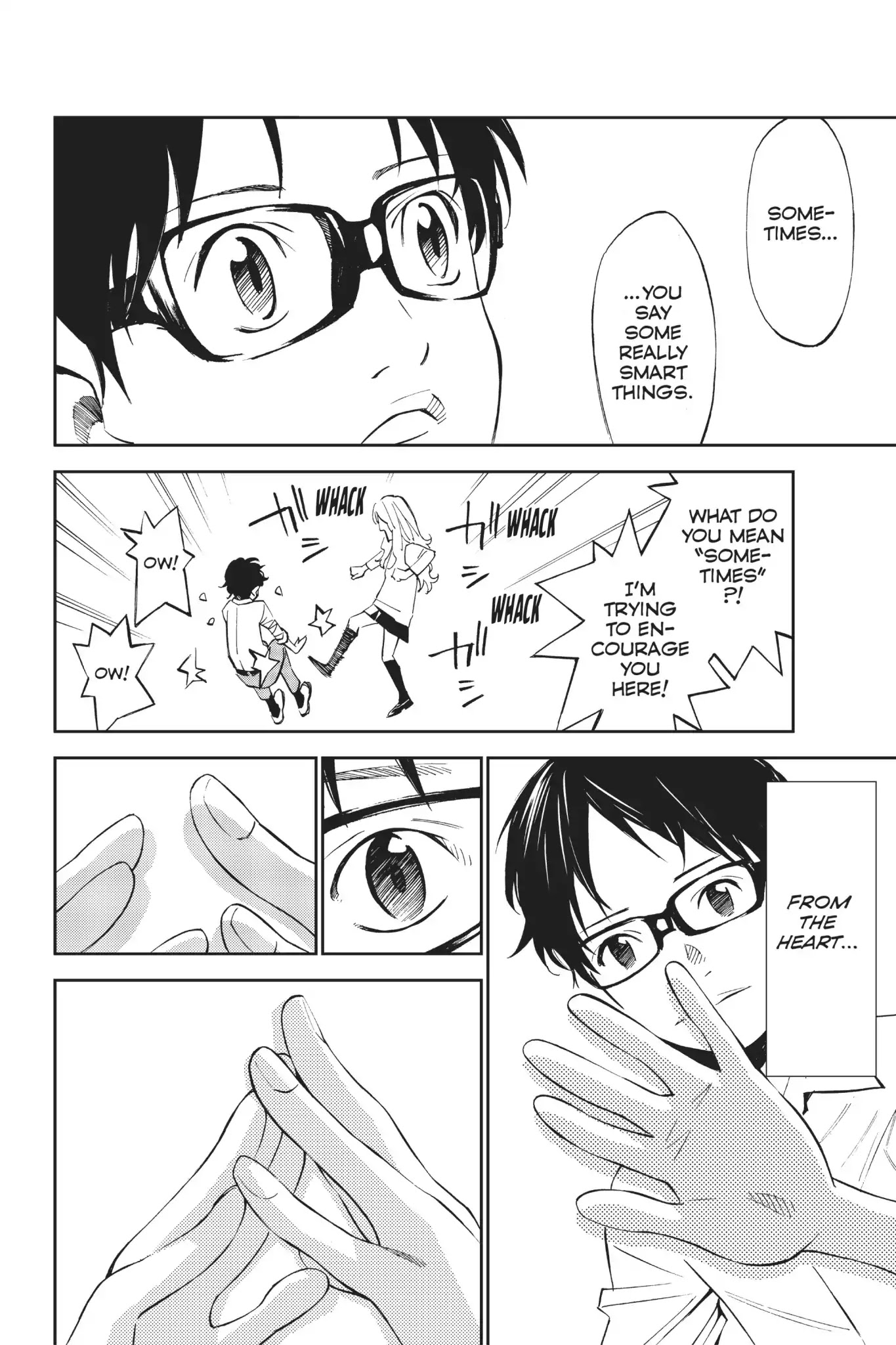 Shigatsu wa Kimi no Uso Chapter 11 page 33 - Chapter 11: The Shadow Whispers