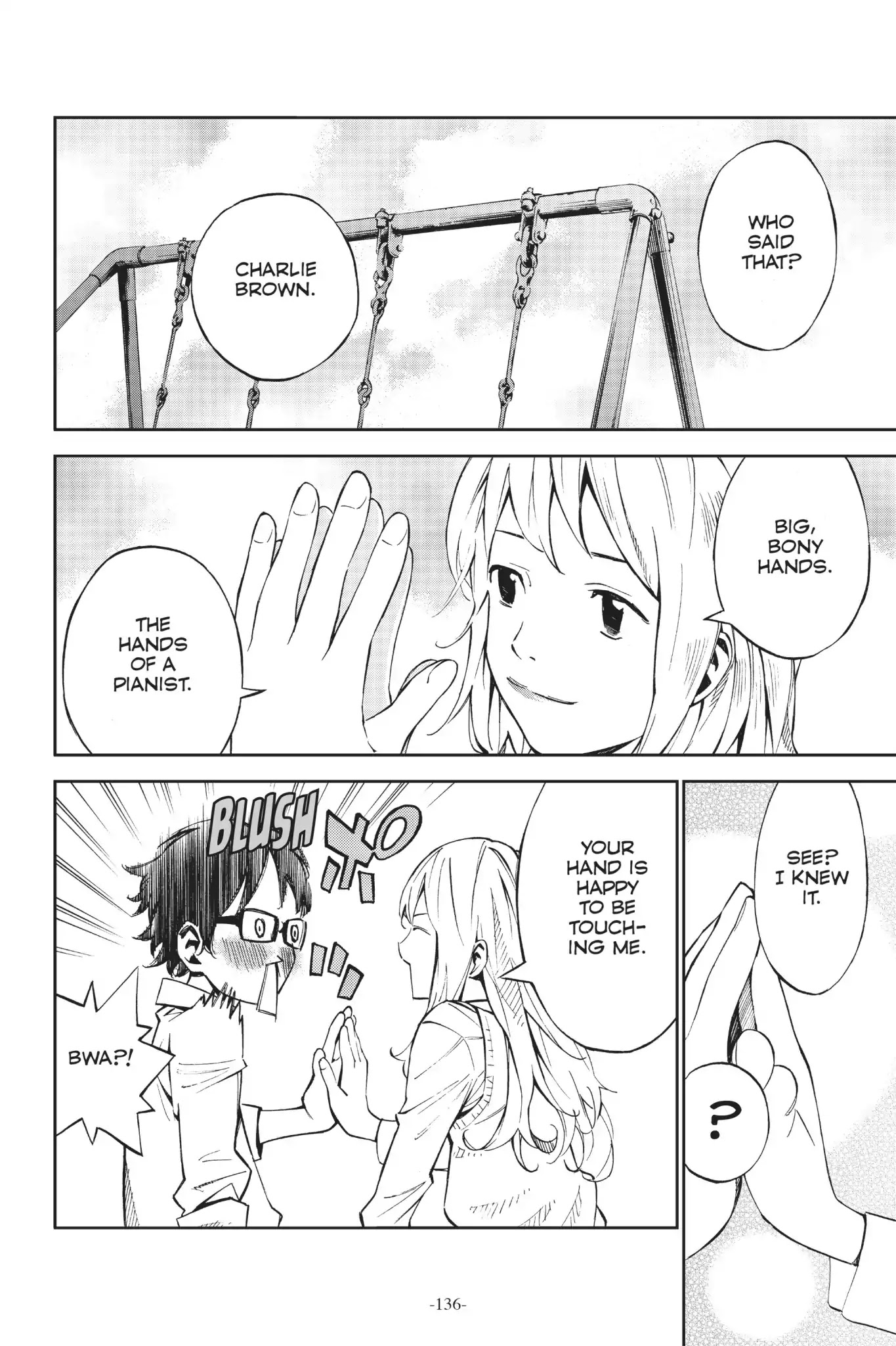 Shigatsu wa Kimi no Uso Chapter 11 page 35 - Chapter 11: The Shadow Whispers