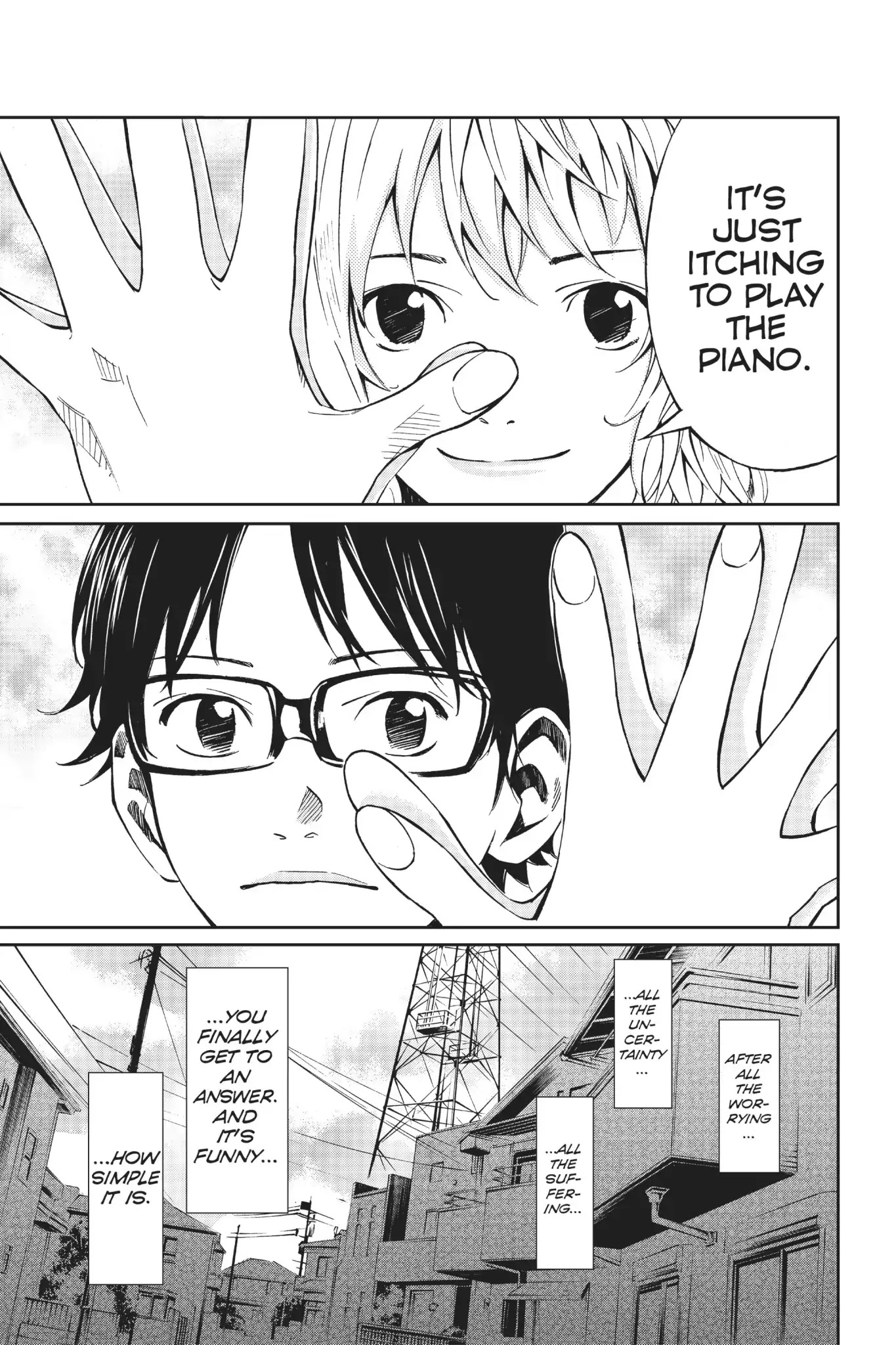 Shigatsu wa Kimi no Uso Chapter 11 page 36 - Chapter 11: The Shadow Whispers