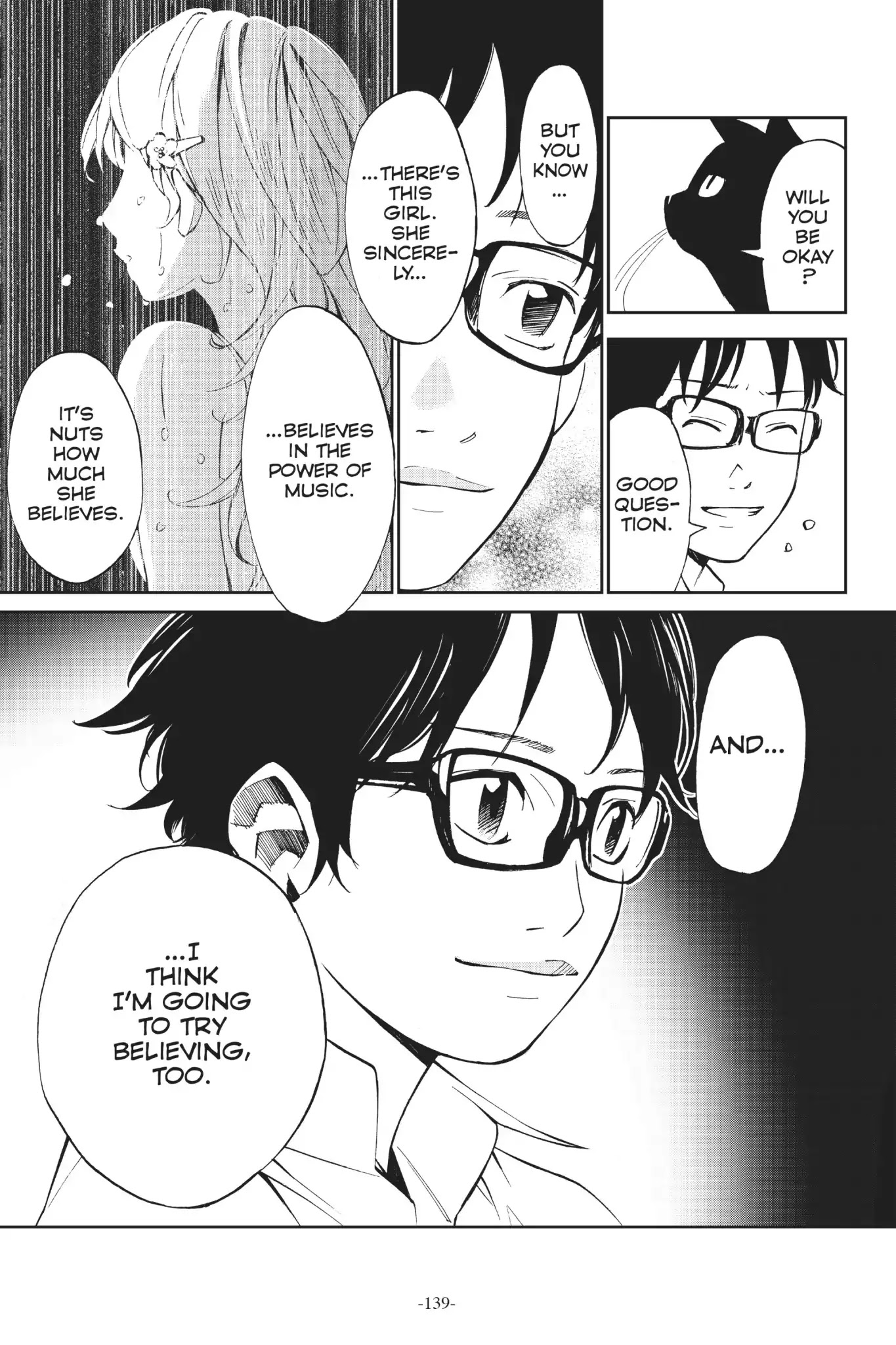 Shigatsu wa Kimi no Uso Chapter 11 page 38 - Chapter 11: The Shadow Whispers