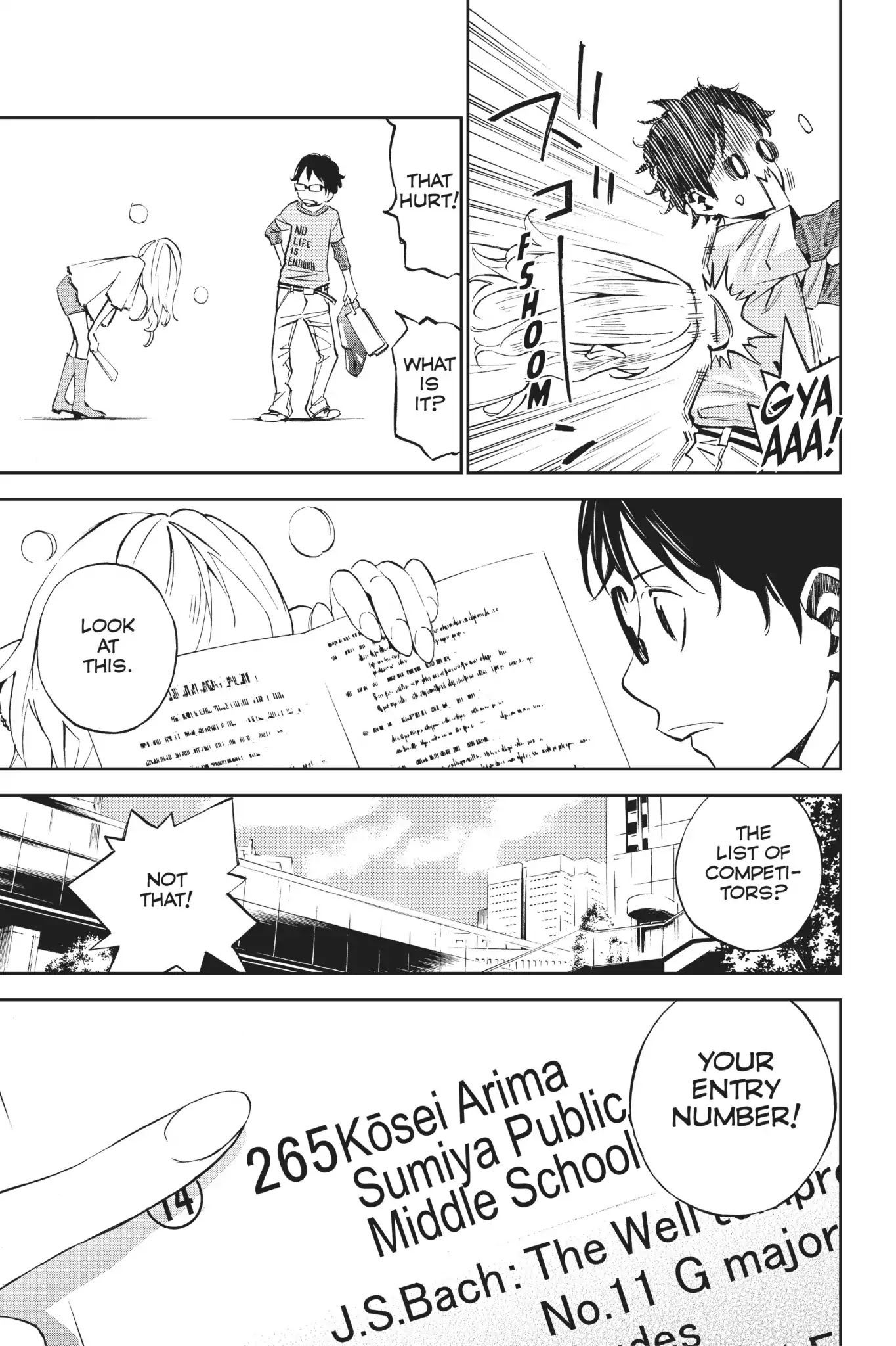 Shigatsu wa Kimi no Uso Chapter 11 page 42 - Chapter 11: The Shadow Whispers