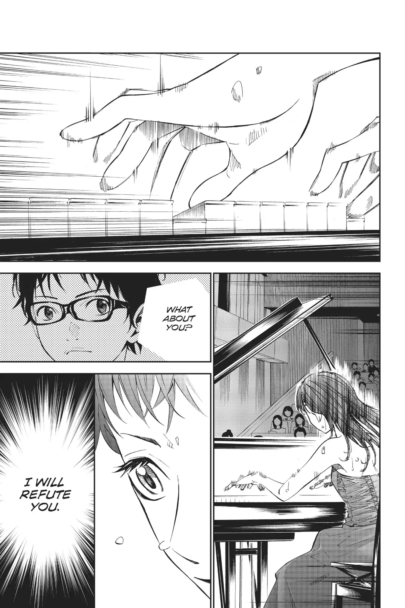 Shigatsu wa Kimi no Uso Chapter 14 page 23 - Chapter 14: Red and Yellow