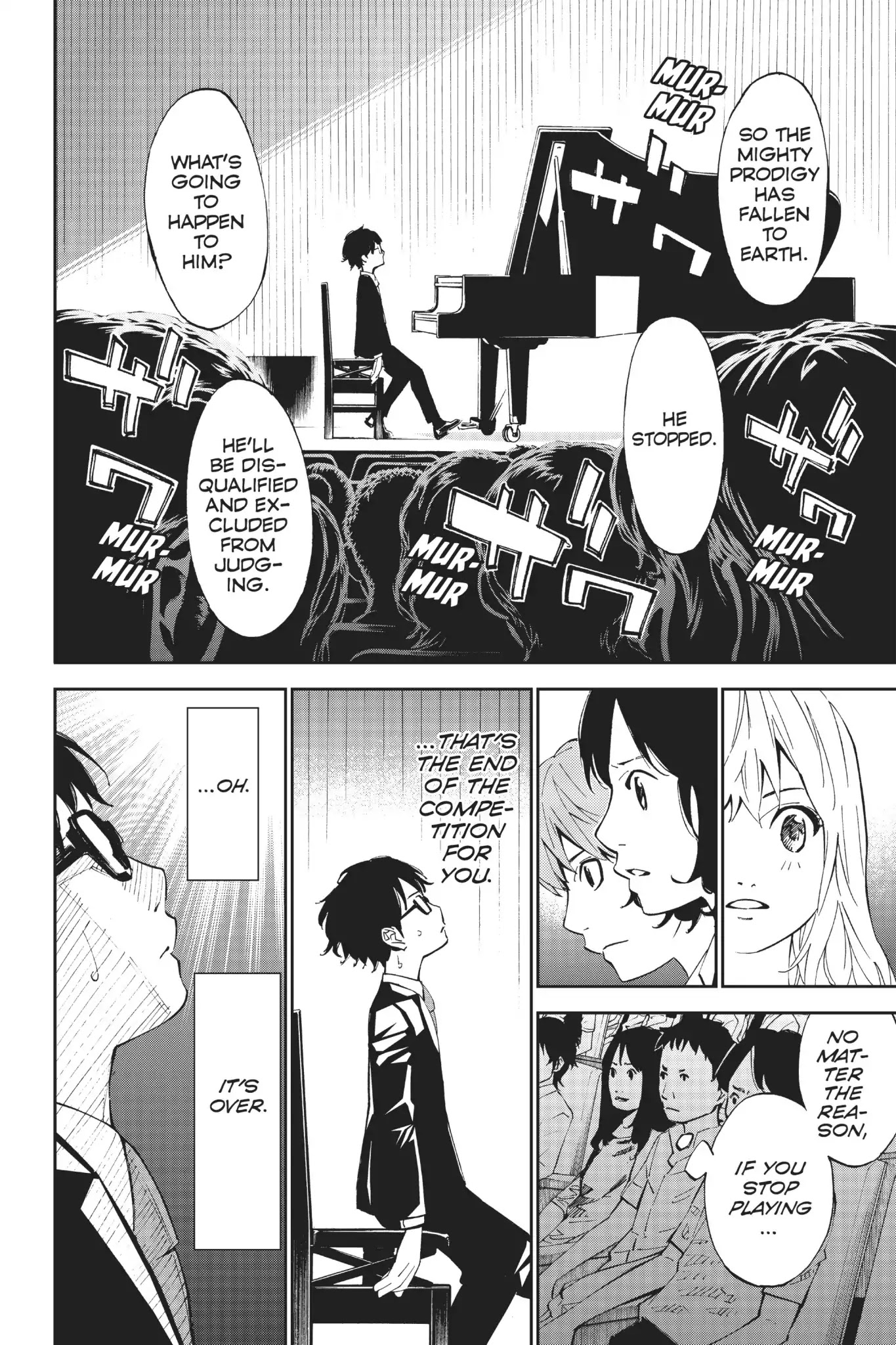 Shigatsu wa Kimi no Uso Chapter 17 page 32 - Chapter 17: Falling
