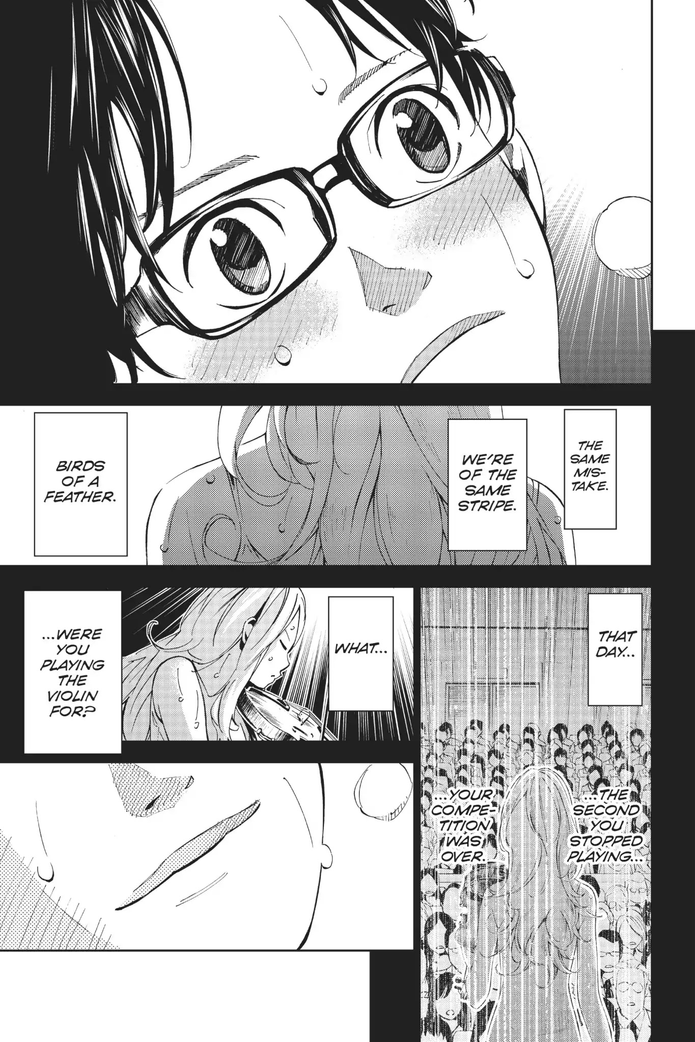Shigatsu wa Kimi no Uso Chapter 17 page 33 - Chapter 17: Falling