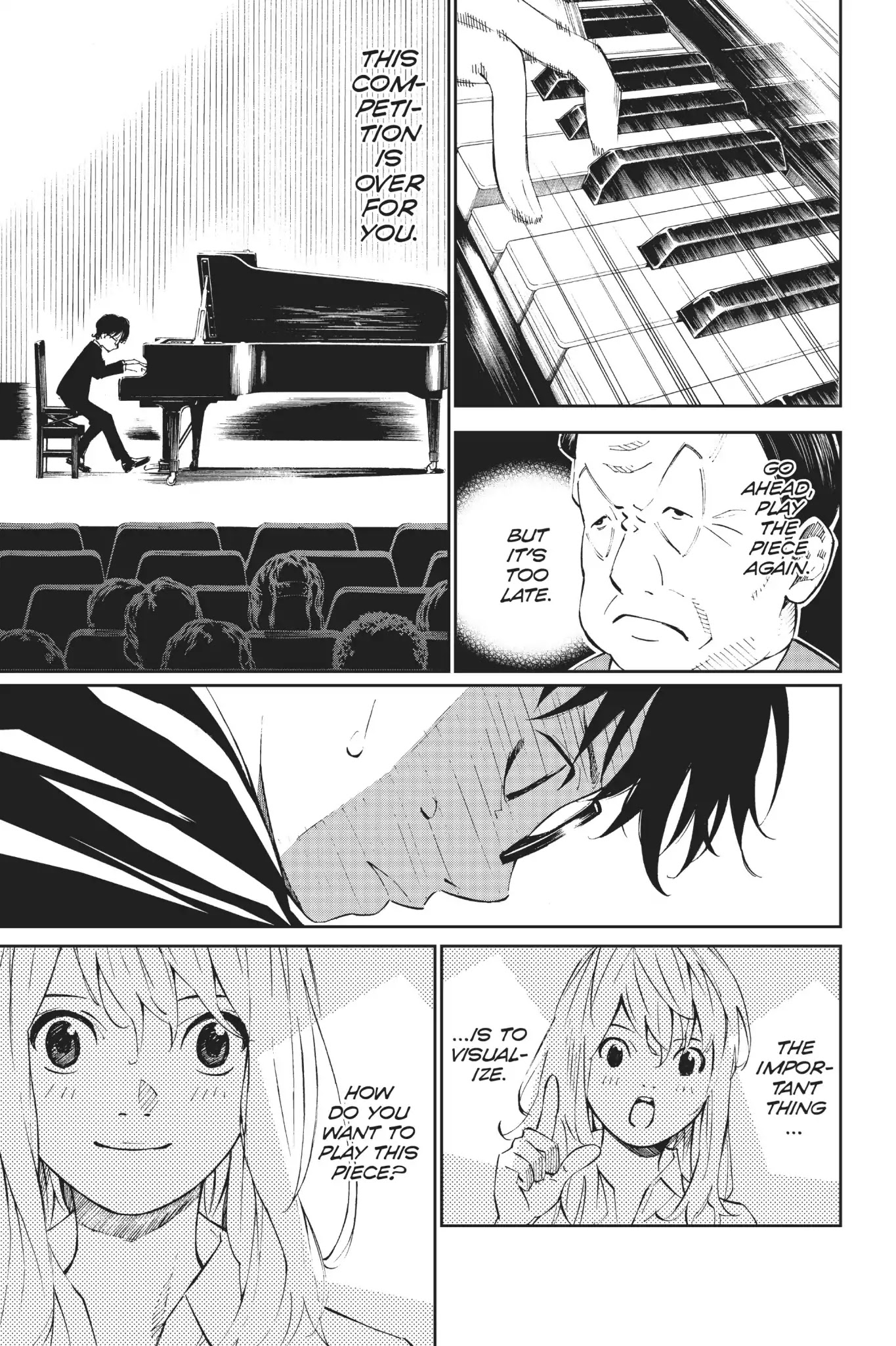 Shigatsu wa Kimi no Uso Chapter 17 page 40 - Chapter 17: Falling