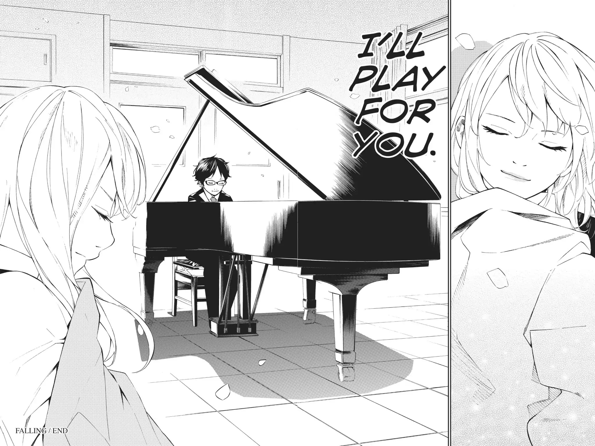 Shigatsu wa Kimi no Uso Chapter 17 page 44 - Chapter 17: Falling