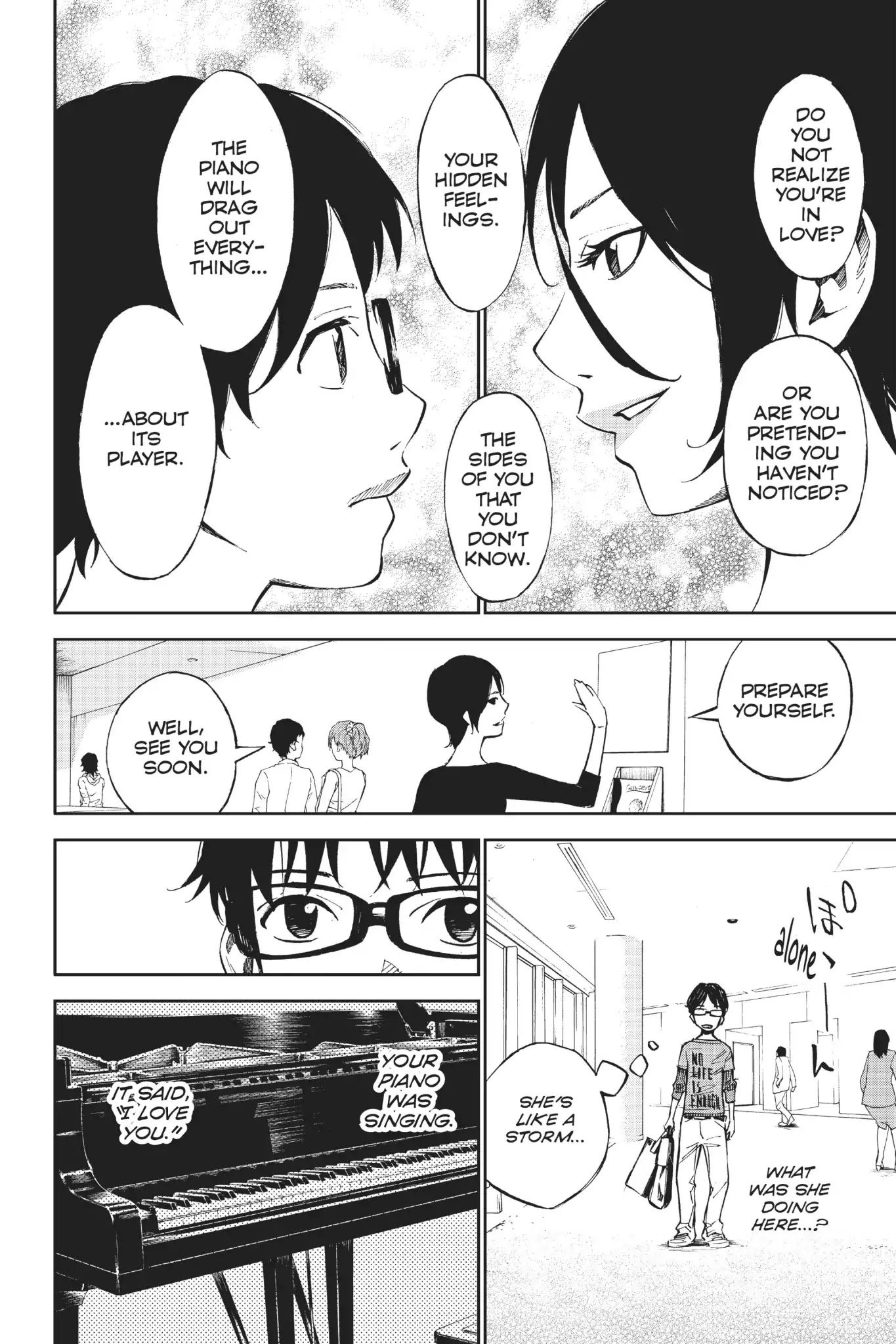 Shigatsu wa Kimi no Uso Chapter 19 page 21 - Chapter 19: Along The Railroad Track