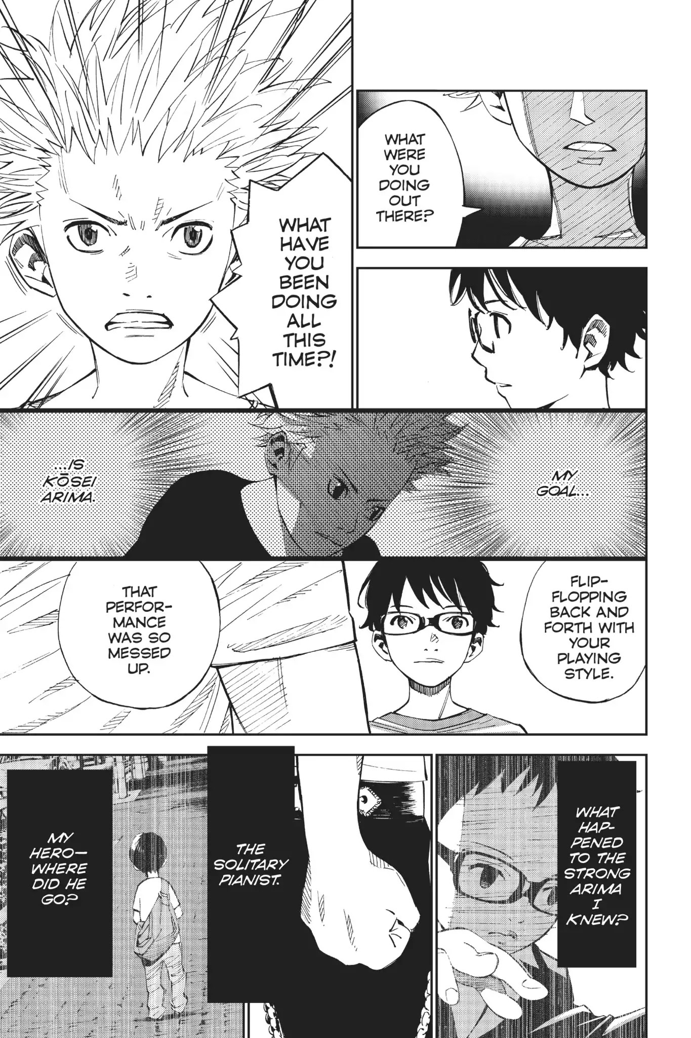 Shigatsu wa Kimi no Uso Chapter 19 page 28 - Chapter 19: Along The Railroad Track