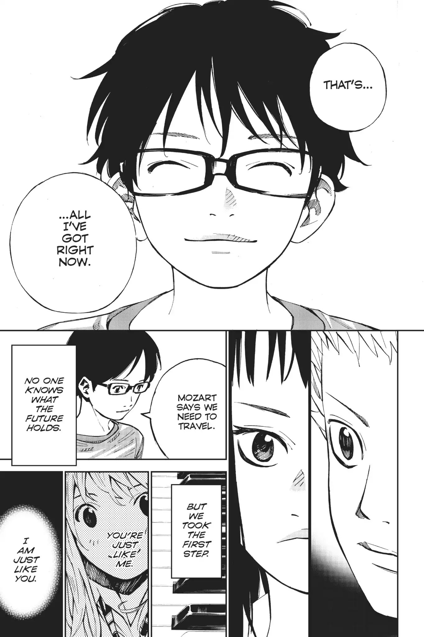 Shigatsu wa Kimi no Uso Chapter 19 page 32 - Chapter 19: Along The Railroad Track