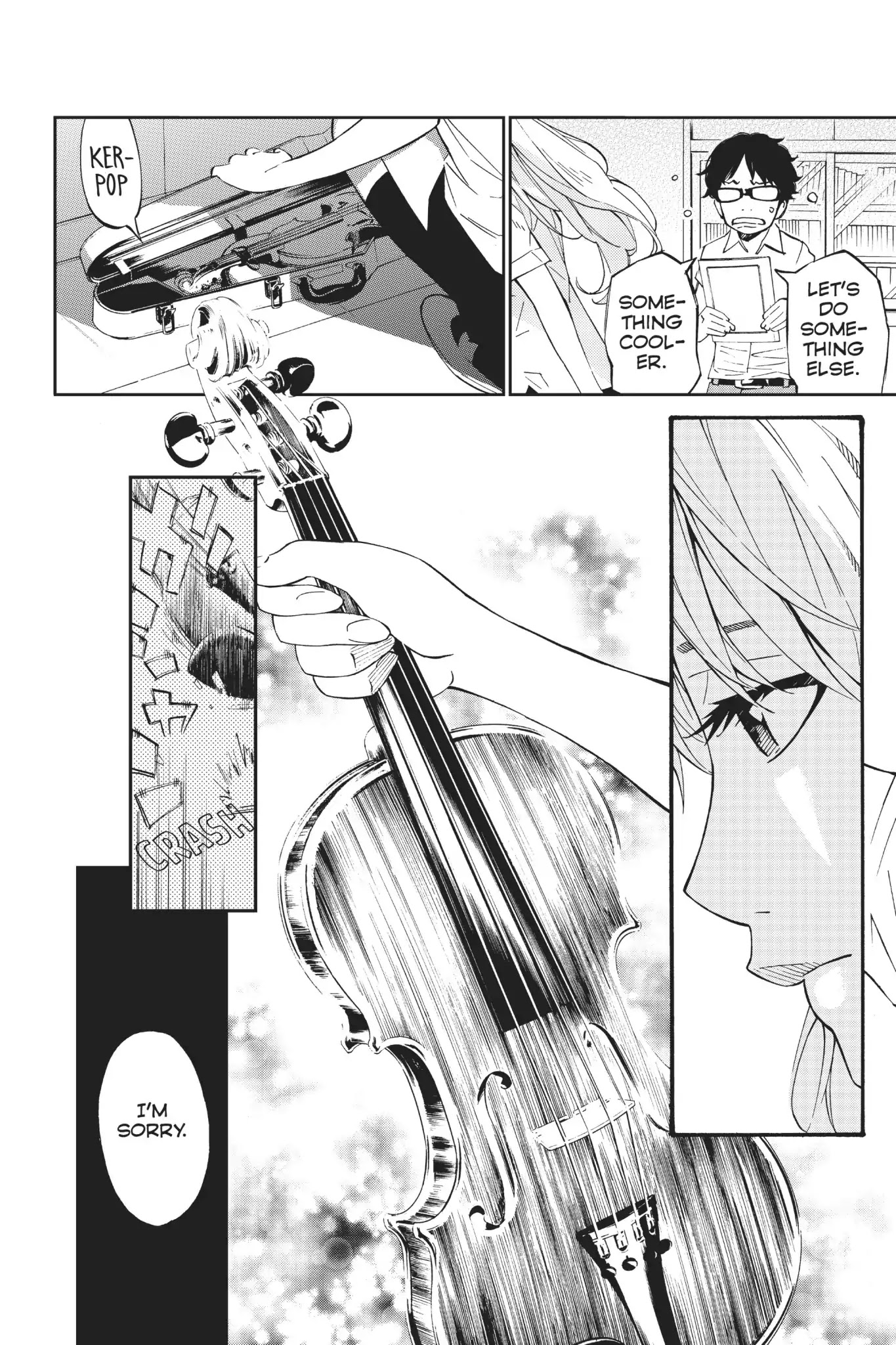 Shigatsu wa Kimi no Uso Chapter 20 page 21 - Chapter 20: Under The Bridge
