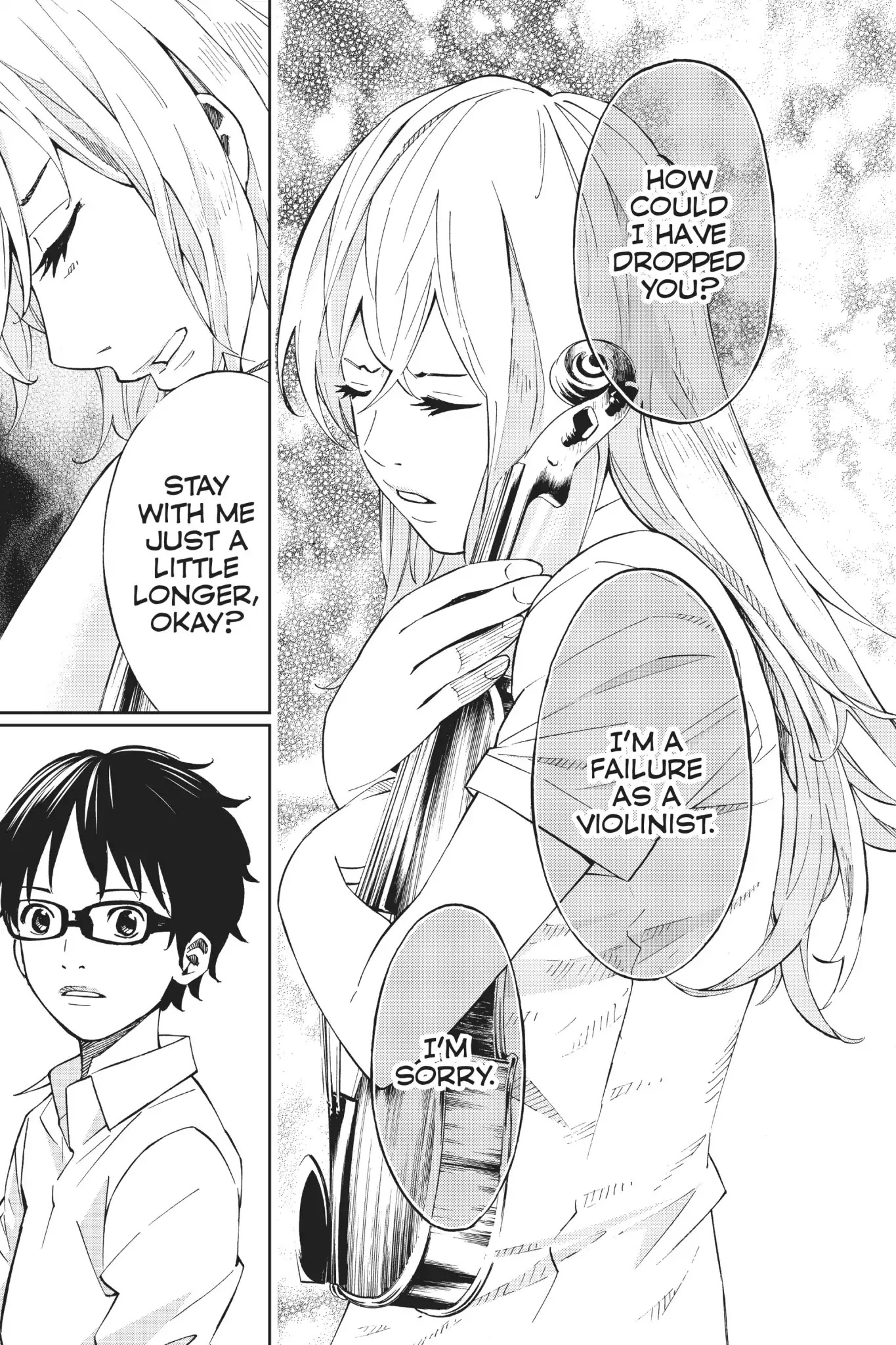 Shigatsu wa Kimi no Uso Chapter 20 page 22 - Chapter 20: Under The Bridge