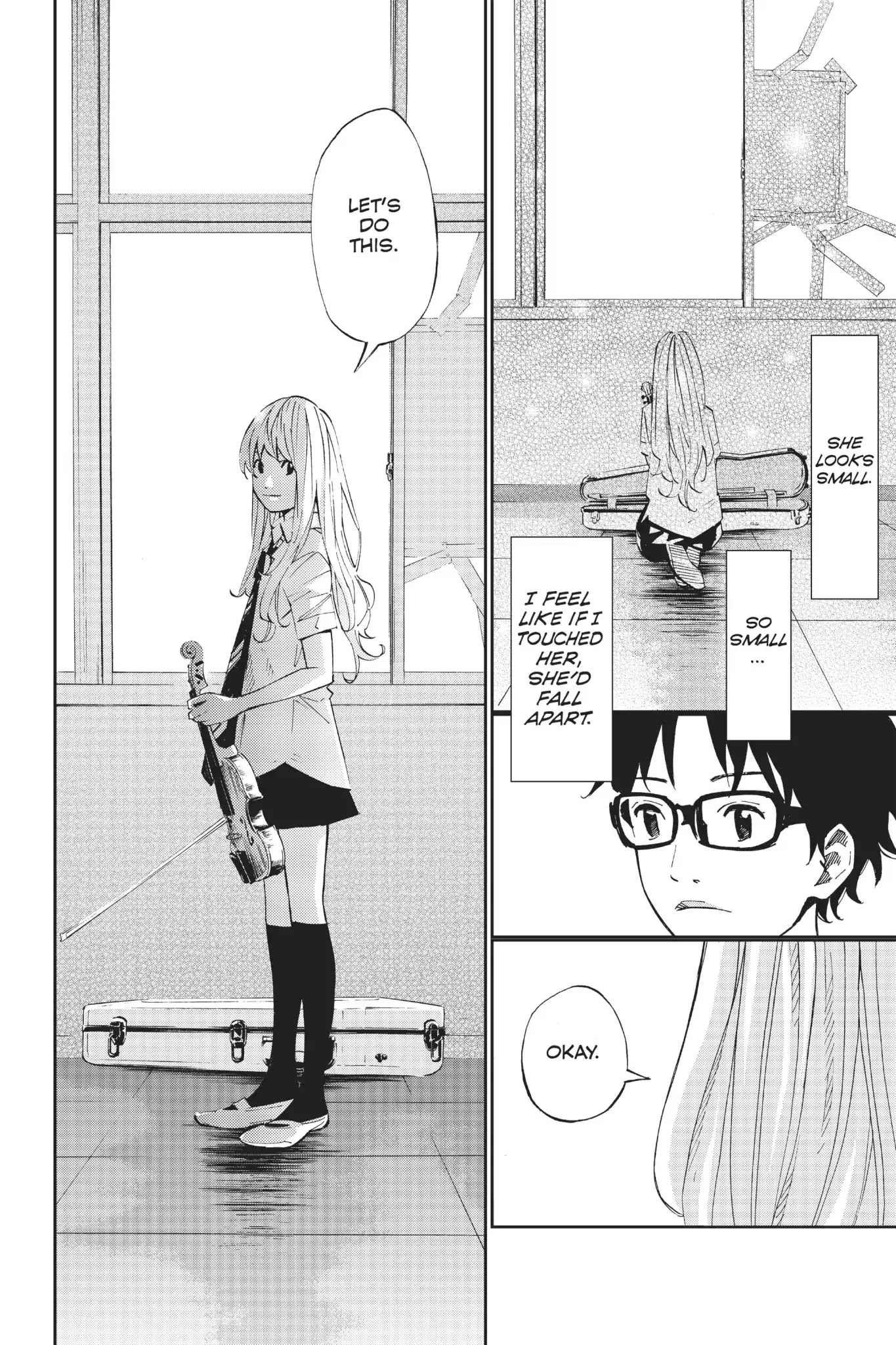 Shigatsu wa Kimi no Uso Chapter 20 page 23 - Chapter 20: Under The Bridge