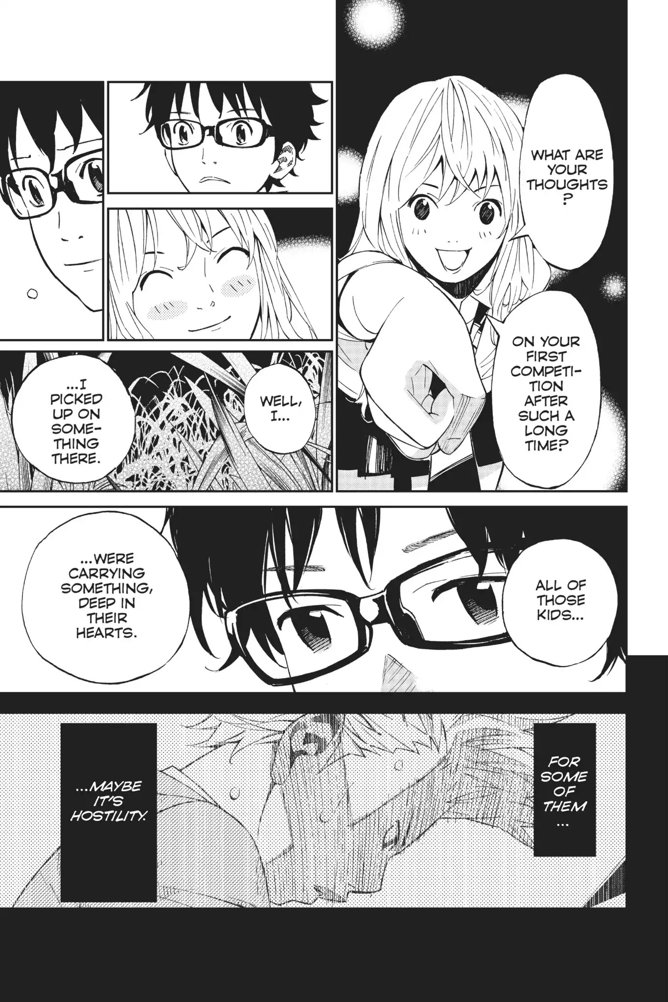 Shigatsu wa Kimi no Uso Chapter 20 page 36 - Chapter 20: Under The Bridge