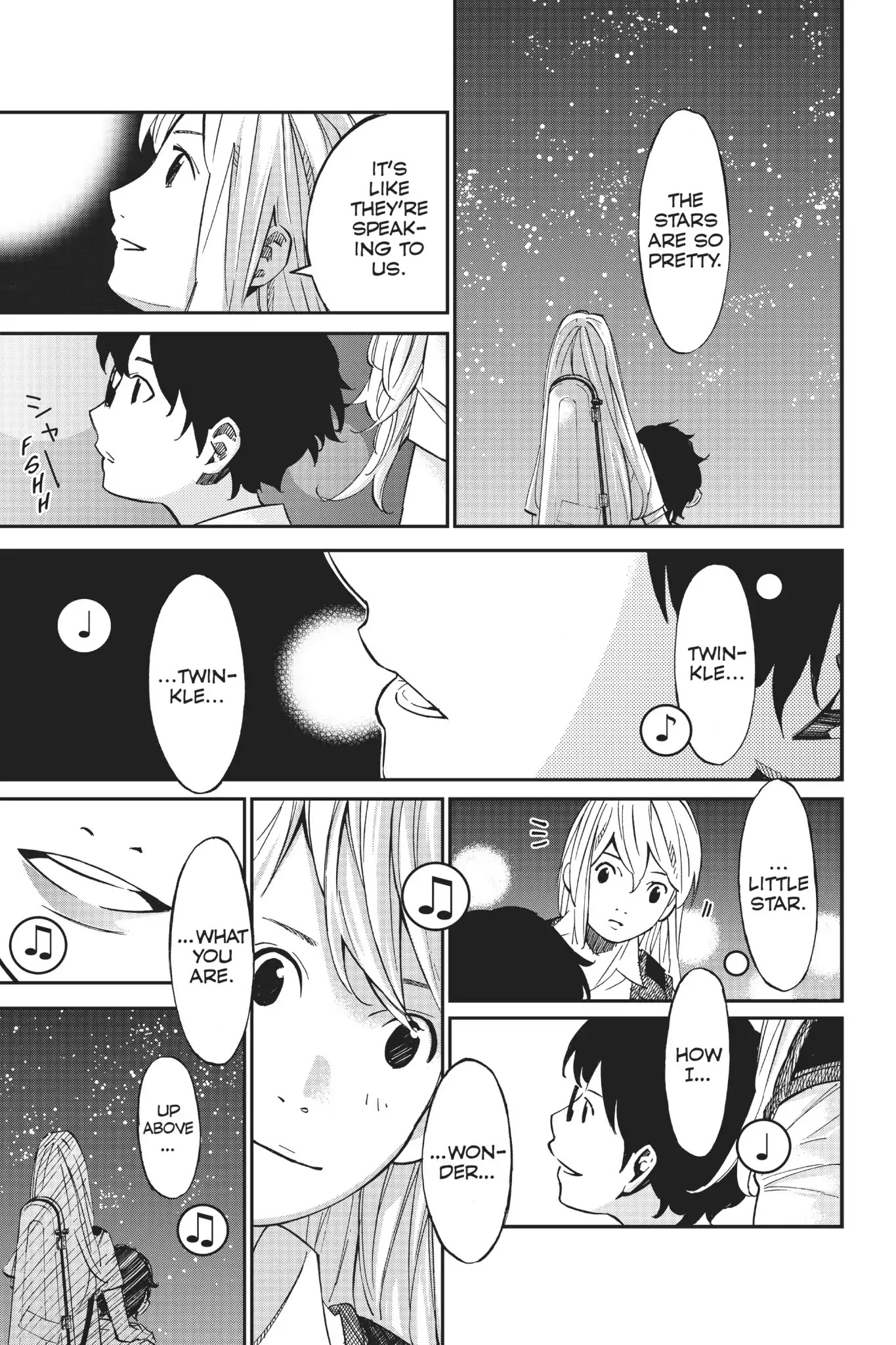 Shigatsu wa Kimi no Uso Chapter 22 page 17 - Chapter 22: Twinkle, Twinkle, Little Star