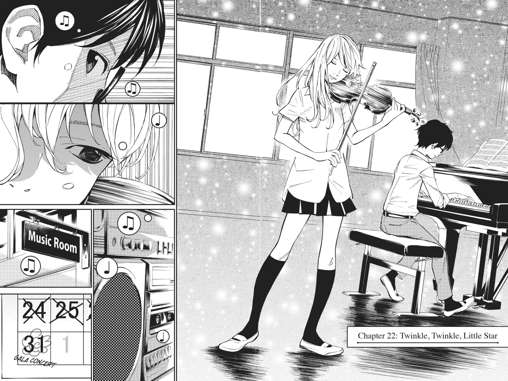 Shigatsu wa Kimi no Uso Chapter 22 page 2 - Chapter 22: Twinkle, Twinkle, Little Star