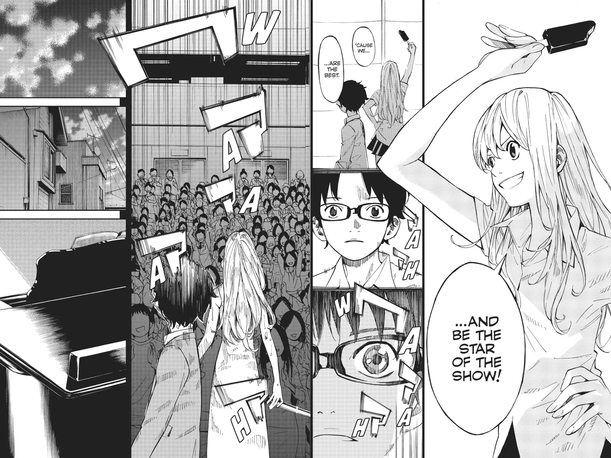 Shigatsu wa Kimi no Uso Chapter 22 page 9 - Chapter 22: Twinkle, Twinkle, Little Star