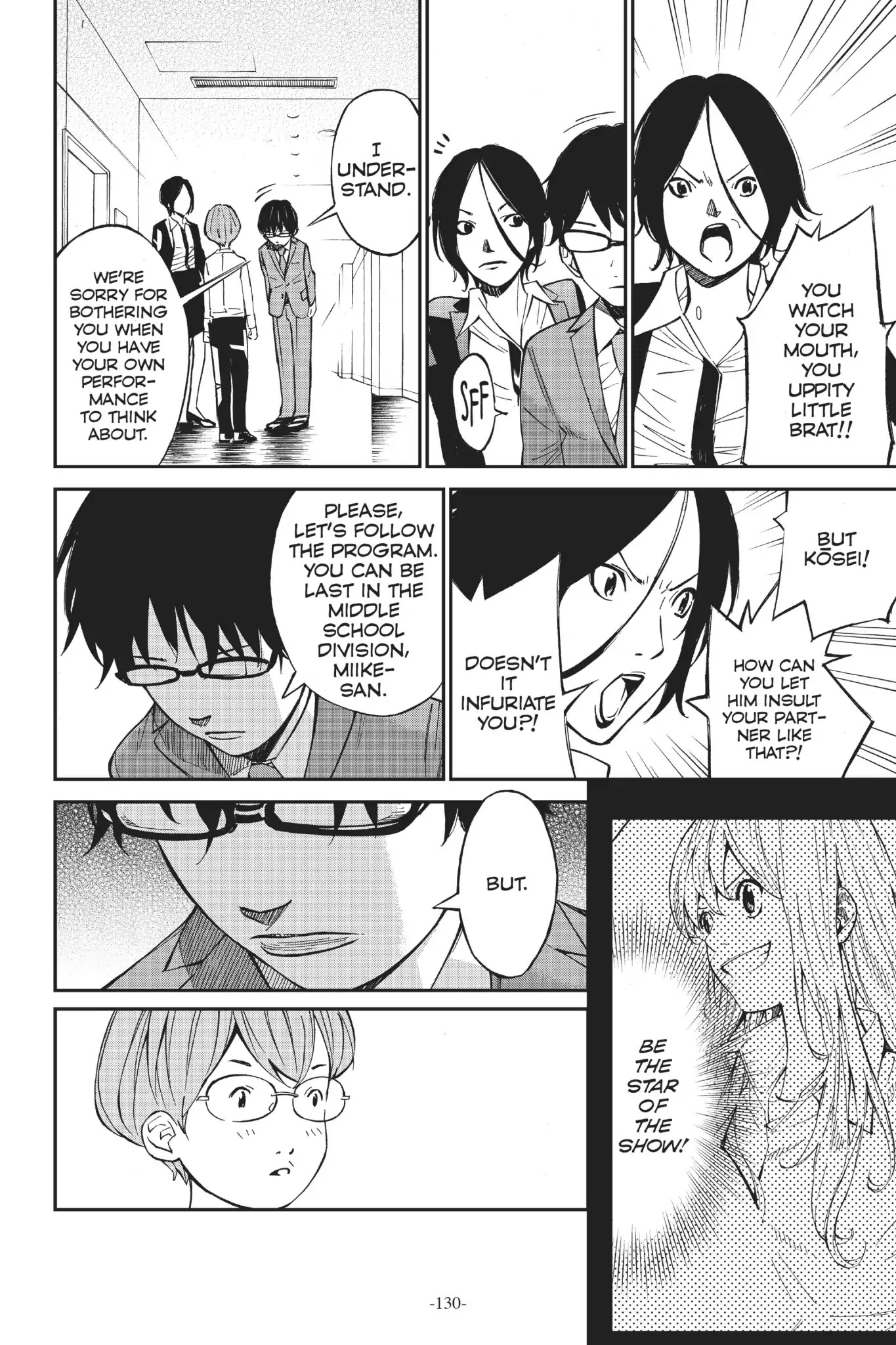 Shigatsu wa Kimi no Uso Chapter 23 page 28 - Chapter 23: Spurred to Action