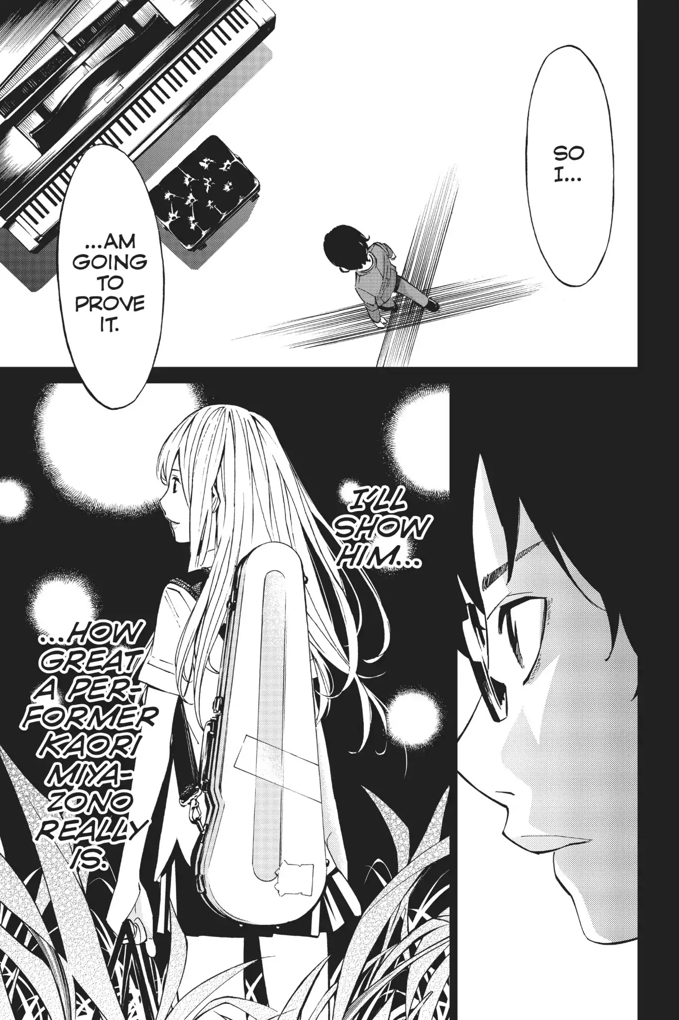 Shigatsu wa Kimi no Uso Chapter 23 page 34 - Chapter 23: Spurred to Action