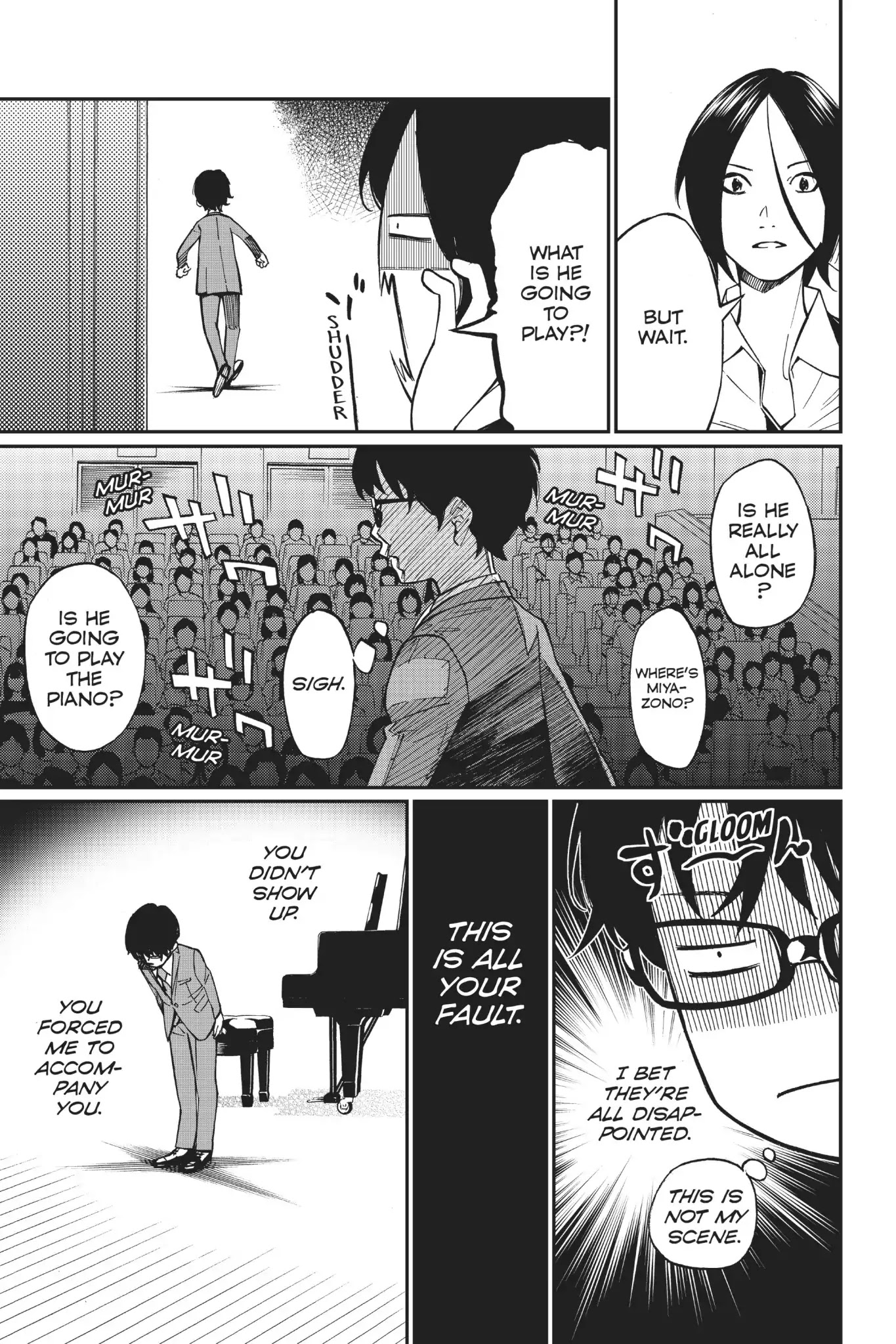 Shigatsu wa Kimi no Uso Chapter 23 page 36 - Chapter 23: Spurred to Action