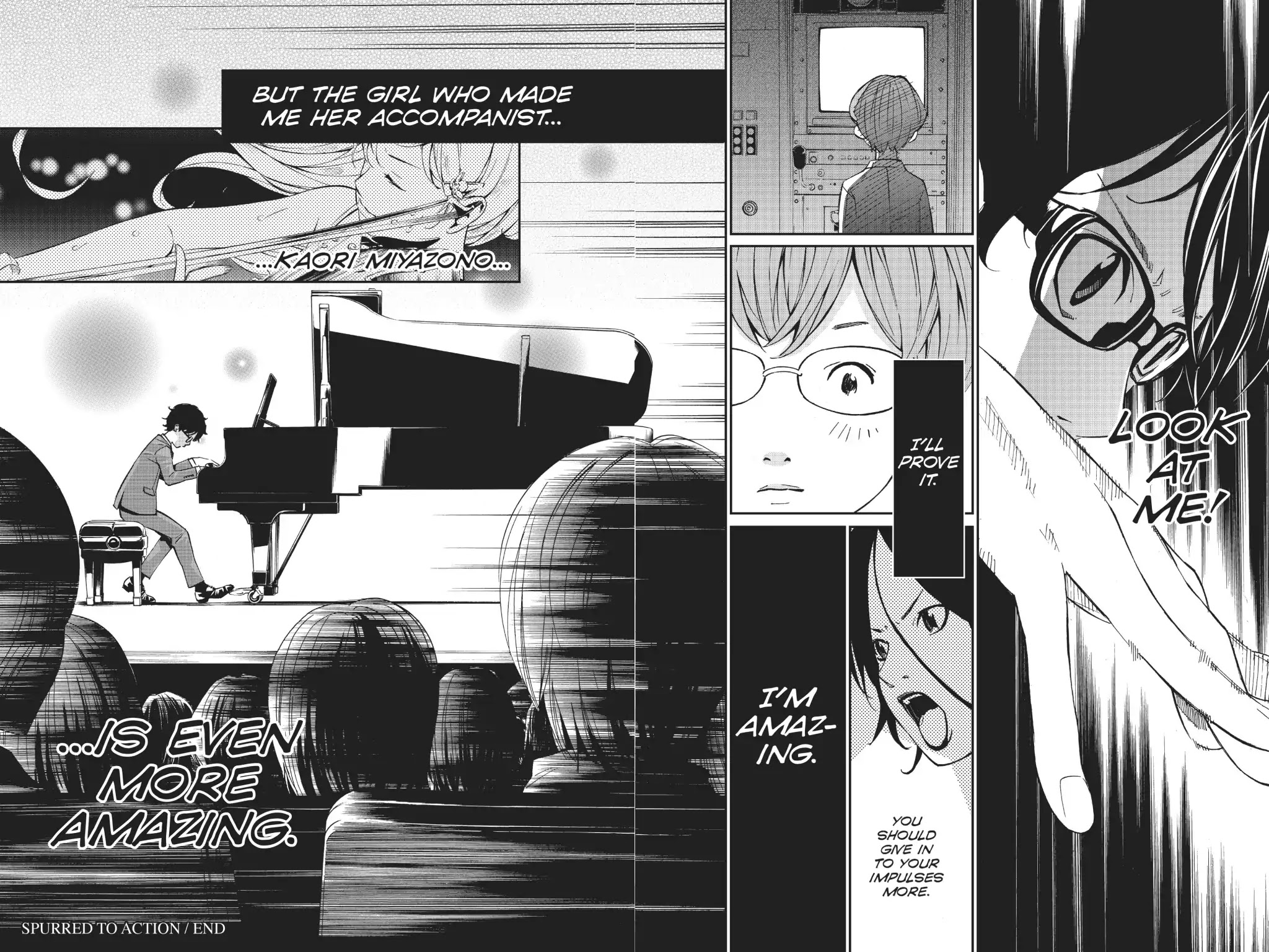 Shigatsu wa Kimi no Uso Chapter 23 page 40 - Chapter 23: Spurred to Action