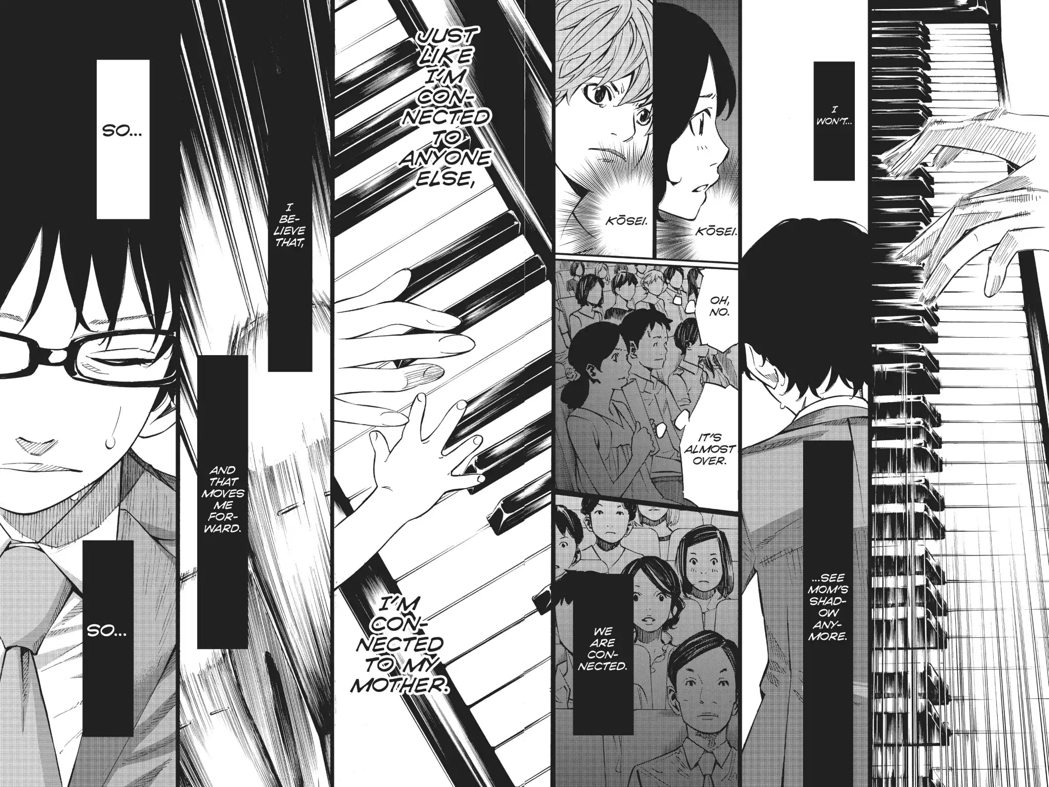 Shigatsu wa Kimi no Uso Chapter 25 page 34 - Chapter 25: Connection
