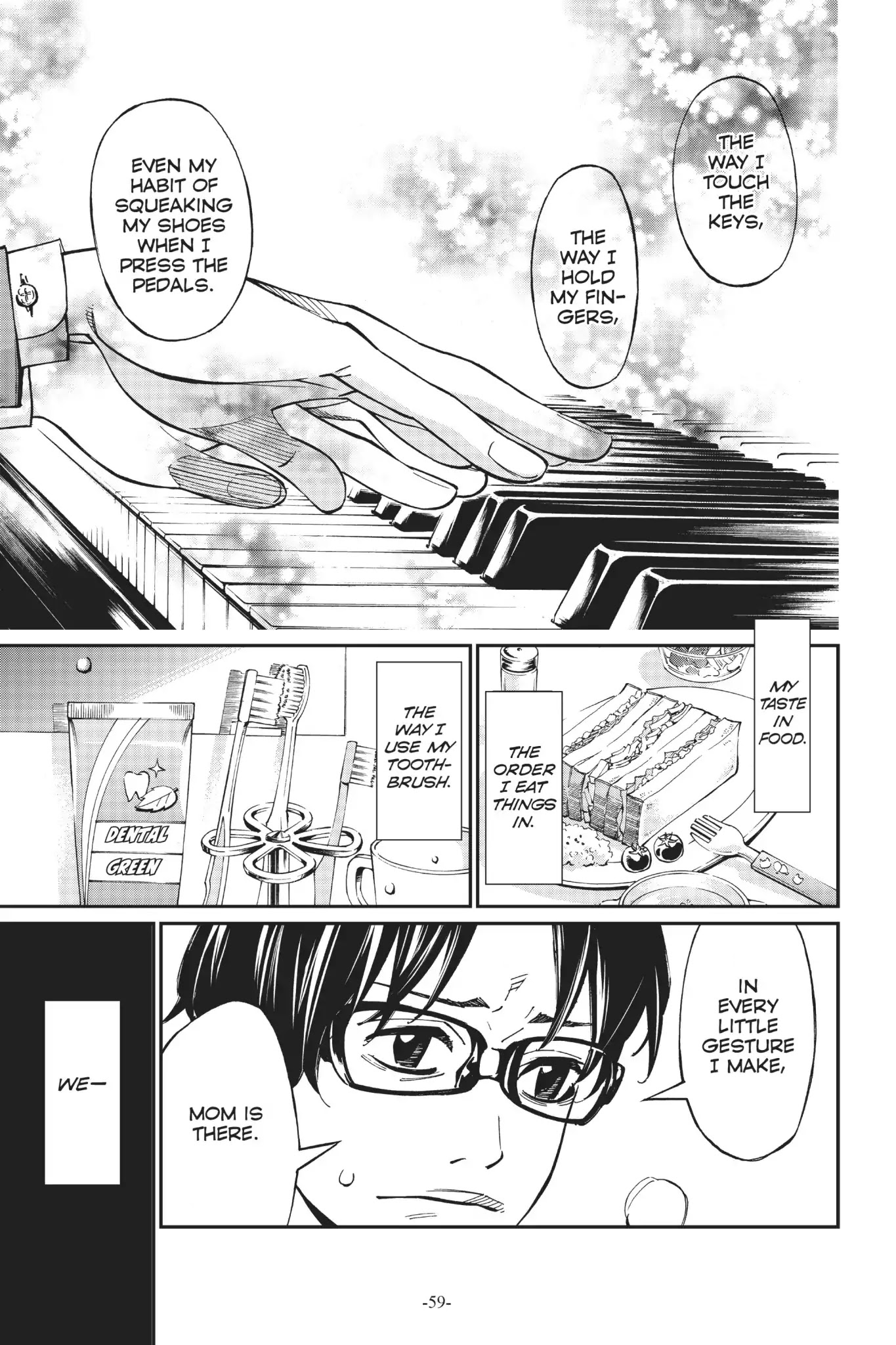 Shigatsu wa Kimi no Uso Chapter 26 page 9 - Chapter 26: A Chain
